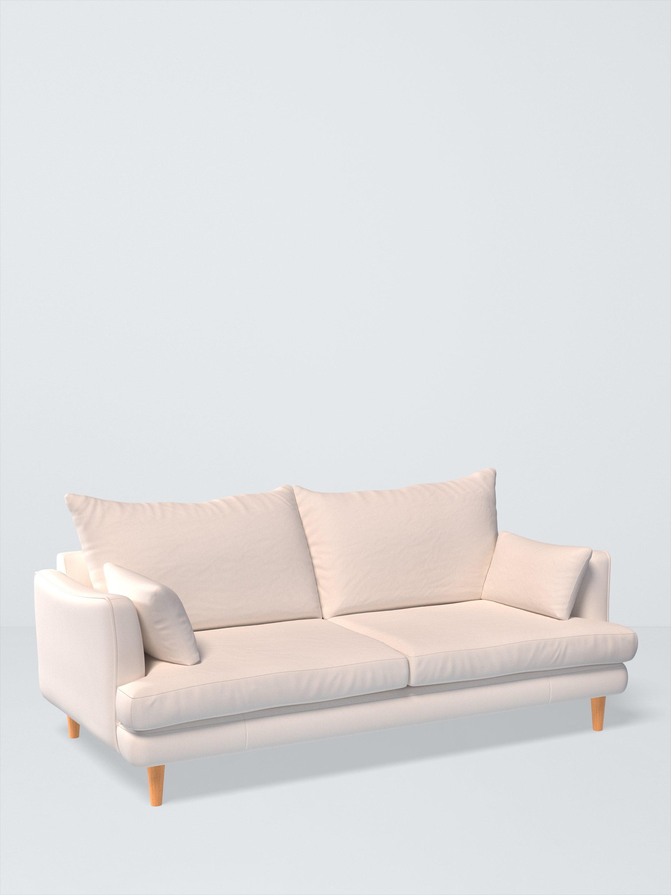 Fika Range, Aquaclean Titan Plain Fabric, Oyster White, Price Band D