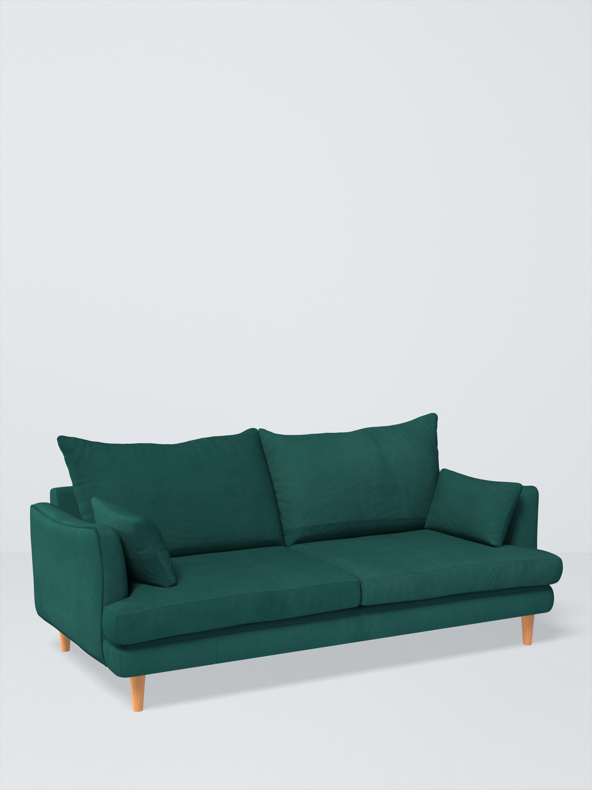Fika Range, John Lewis Easy Clean Plush Velvet Fabric, Teal, Price Band B