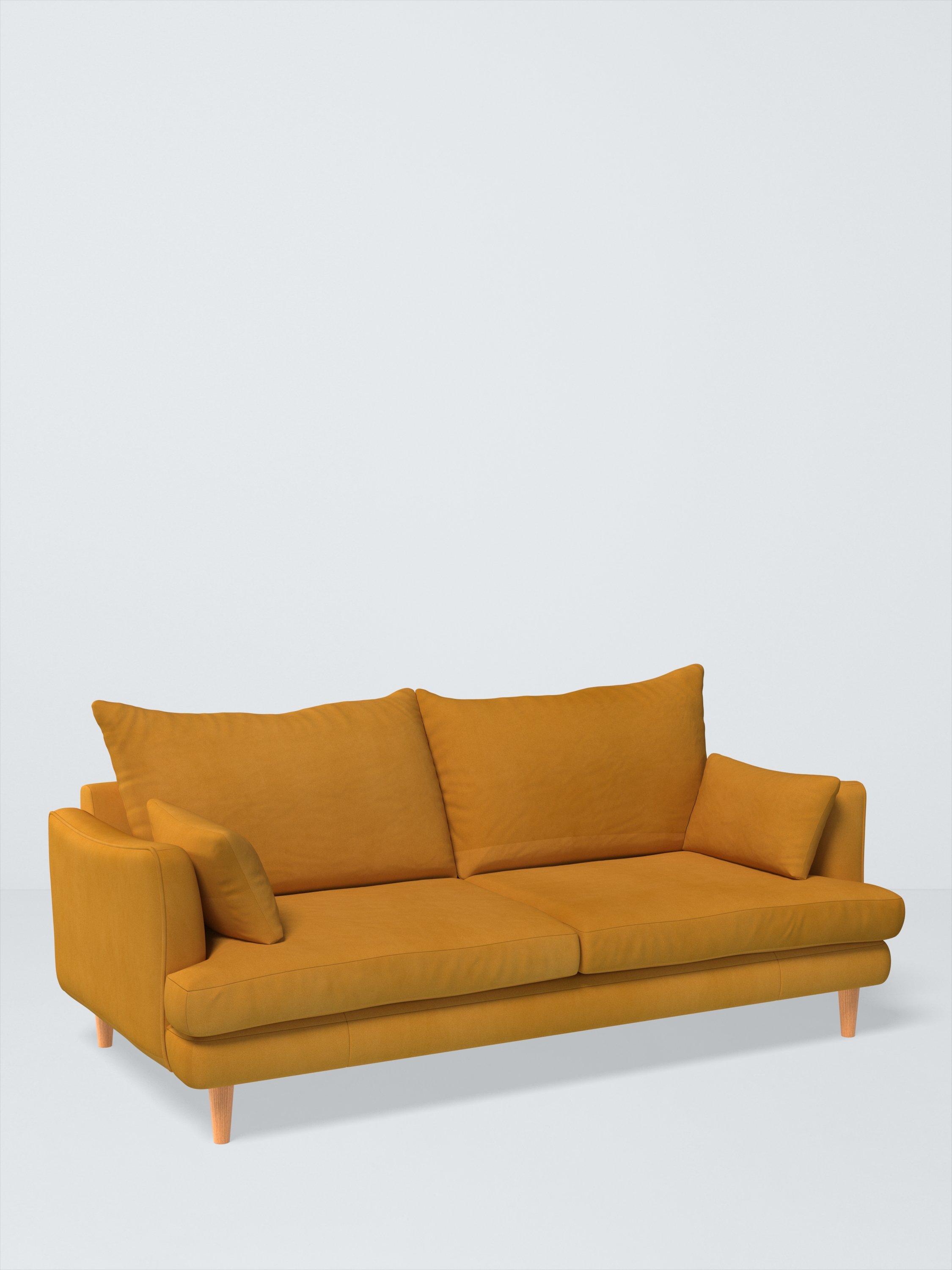 Fika Range, John Lewis Easy Clean Plush Velvet Fabric, Honey, Price Band B