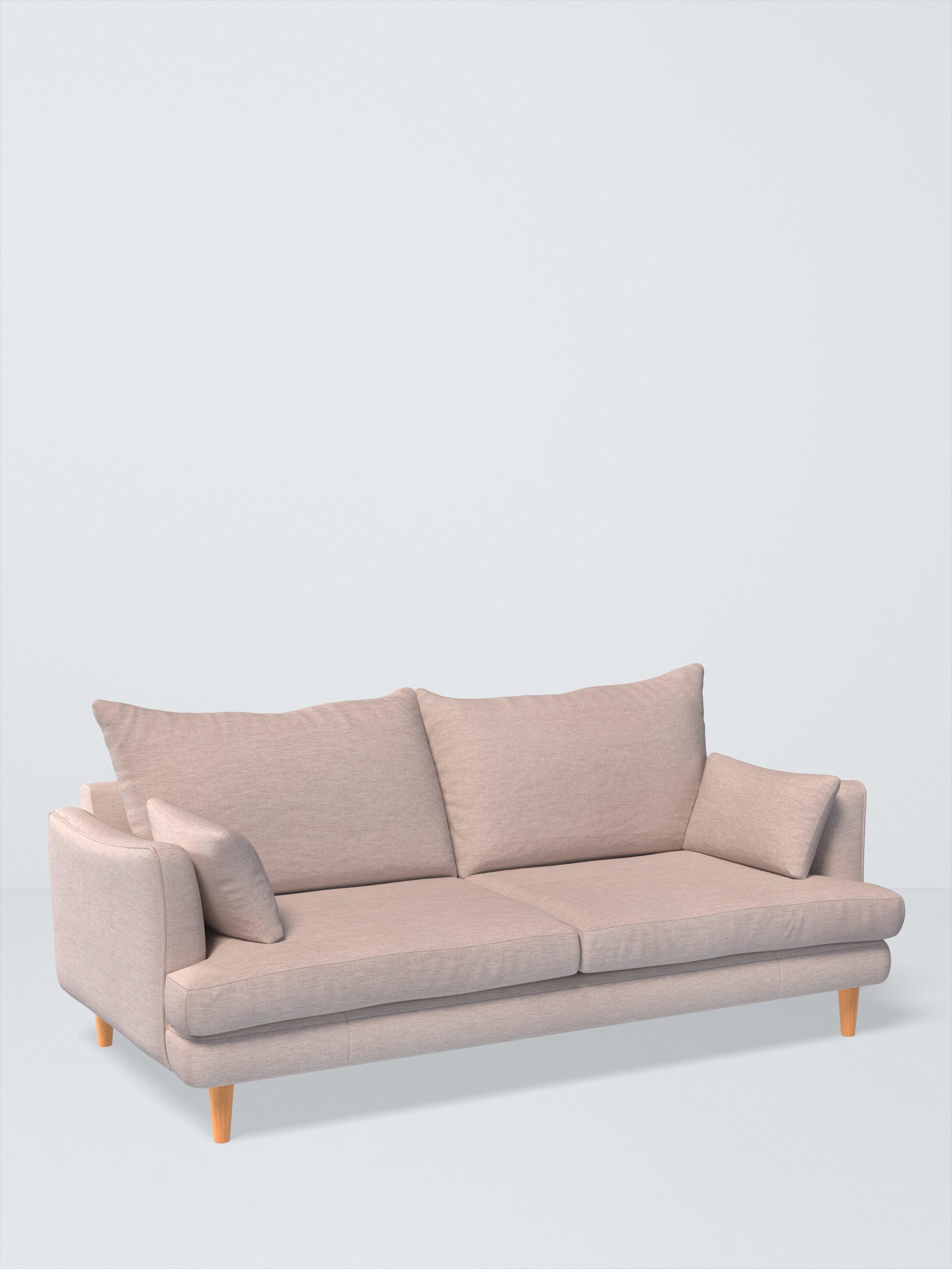 Fika Range, John Lewis Plush Chenille Fabric, Light Grey, Price Band C