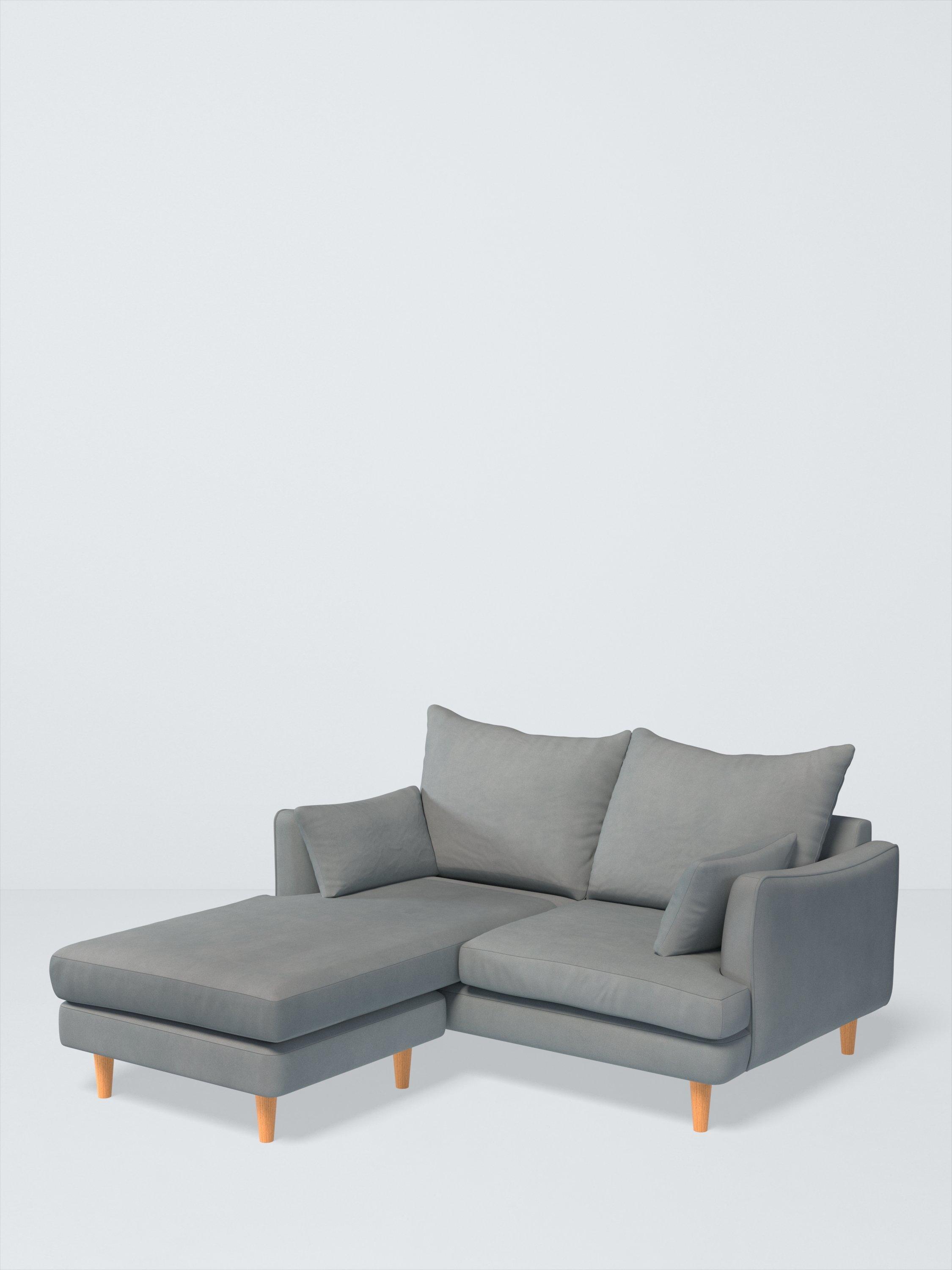 Fika Range, John Lewis Easy Clean Eco Velvet Fabric, Slate Blue, Price Band D