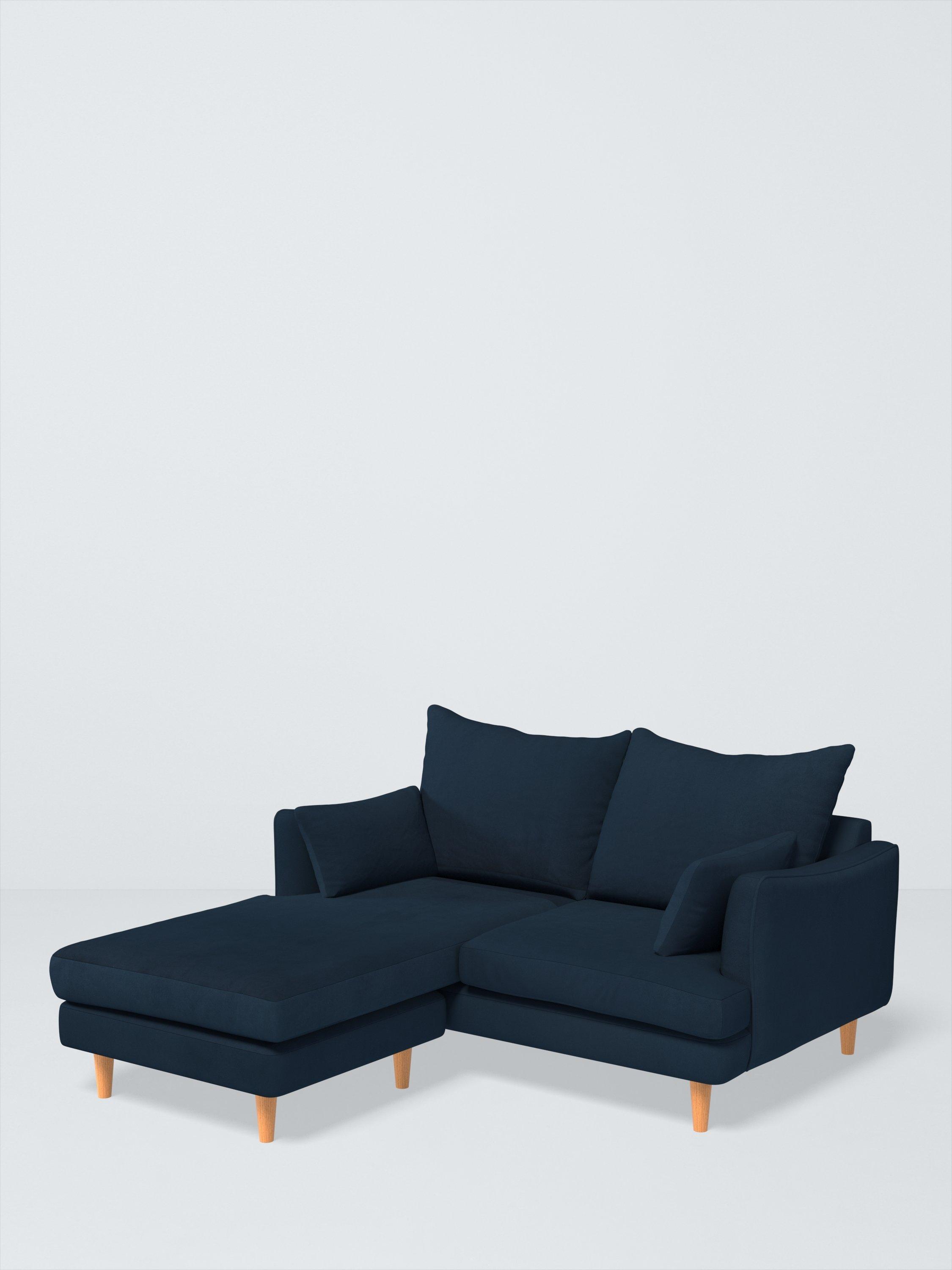 Fika Range, John Lewis Easy Clean Plush Velvet Fabric, Navy, Price Band B