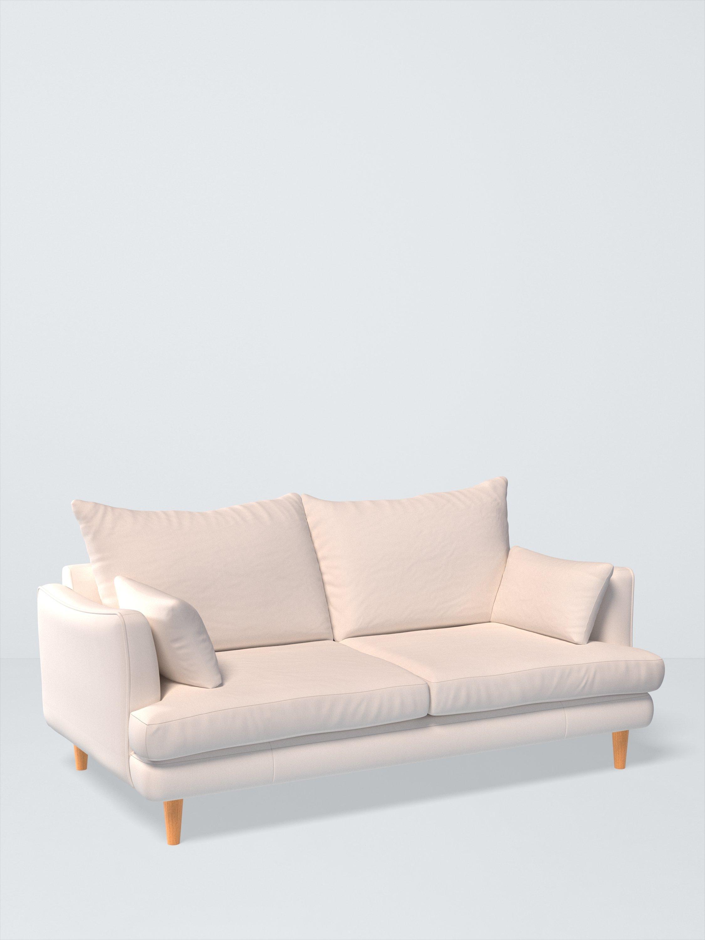 Fika Range, Aquaclean Titan Plain Fabric, Oyster White, Price Band D