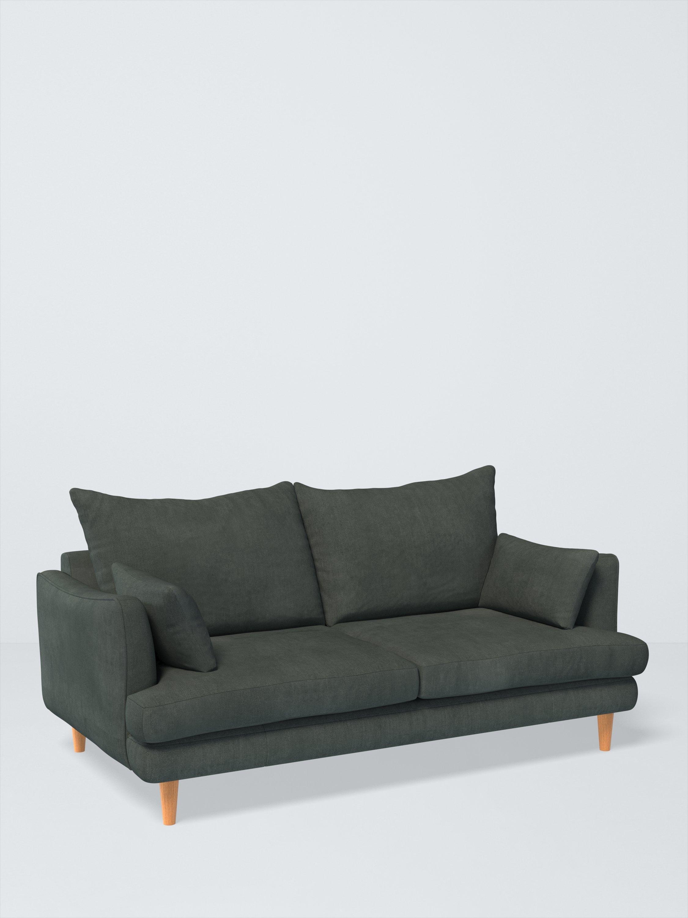 Fika Range, John Lewis Soft Chenille Fabric, Charcoal, Price Band C