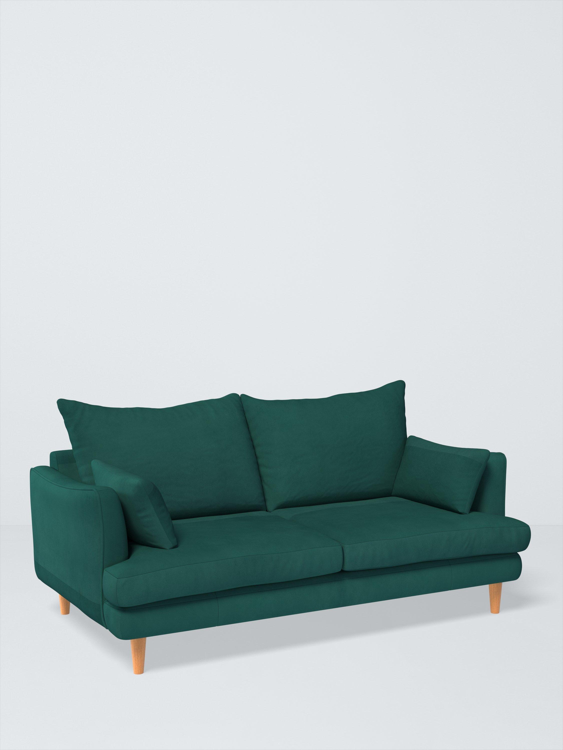 Fika Range, John Lewis Easy Clean Plush Velvet Fabric, Teal, Price Band B