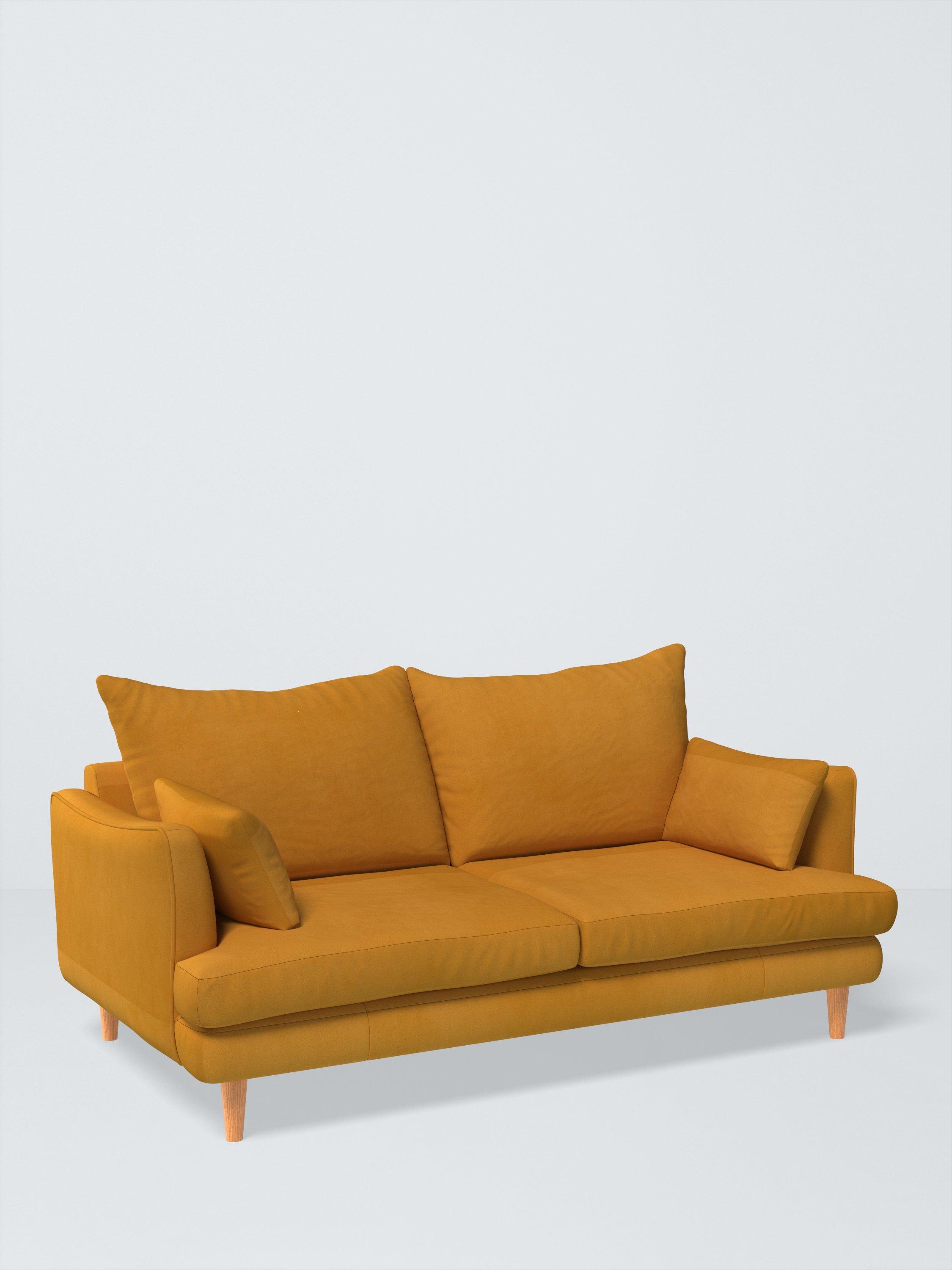 Fika Range, John Lewis Easy Clean Plush Velvet Fabric, Honey, Price Band B