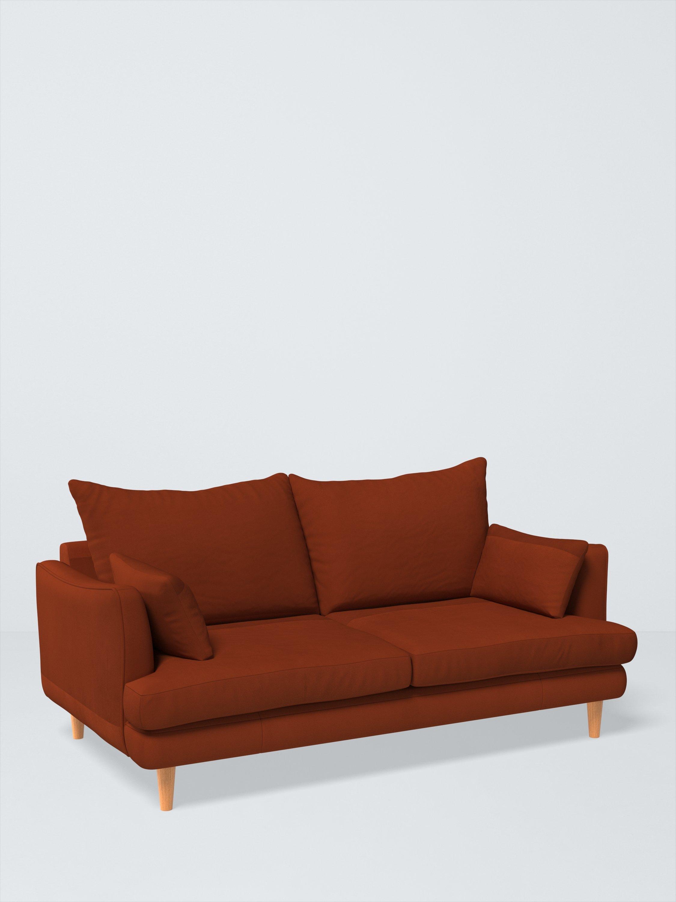 Fika Range, John Lewis Easy Clean Plush Velvet Fabric, Auburn, Price Band B