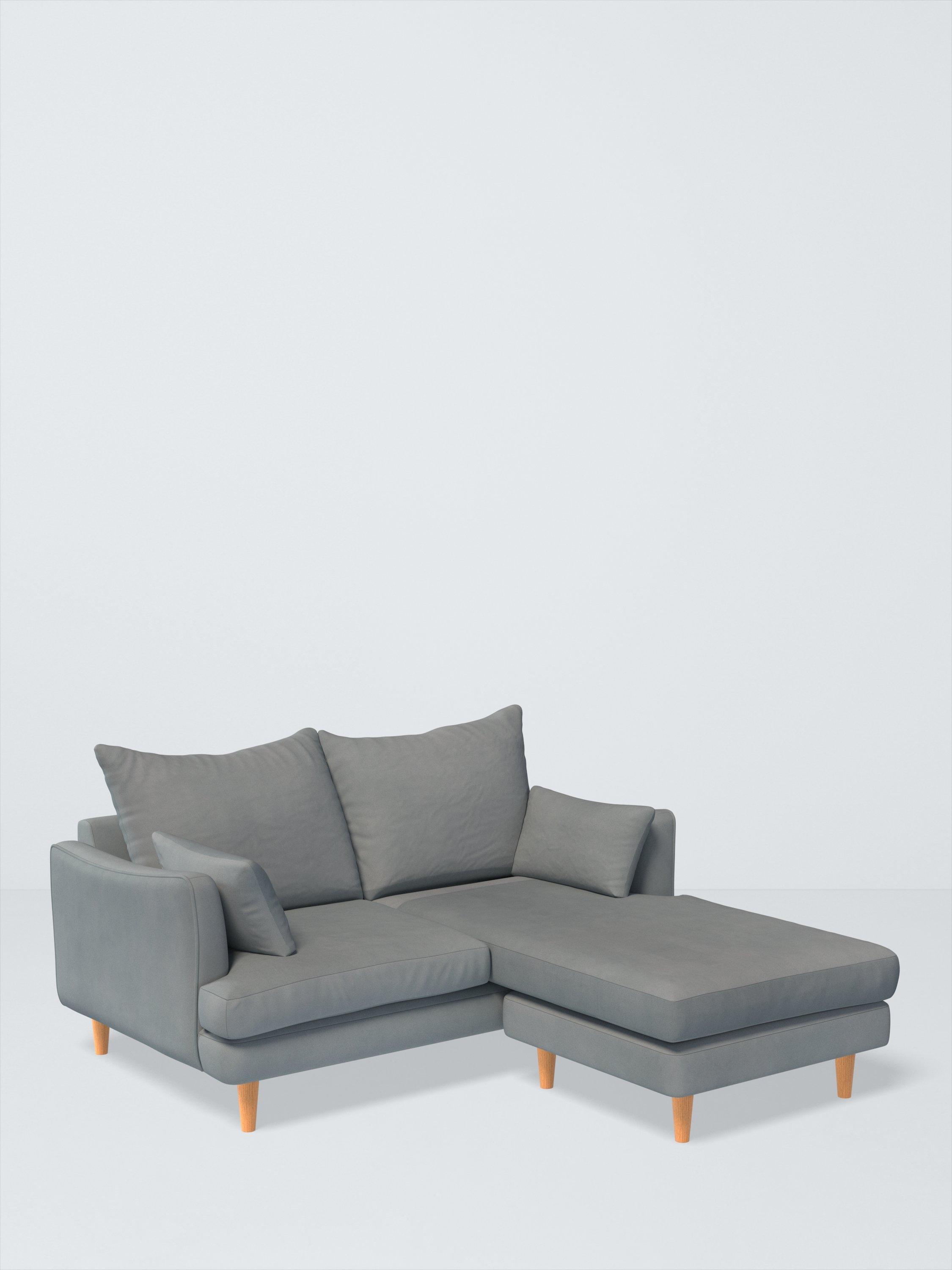 Fika Range, John Lewis Easy Clean Eco Velvet Fabric, Slate Blue, Price Band D