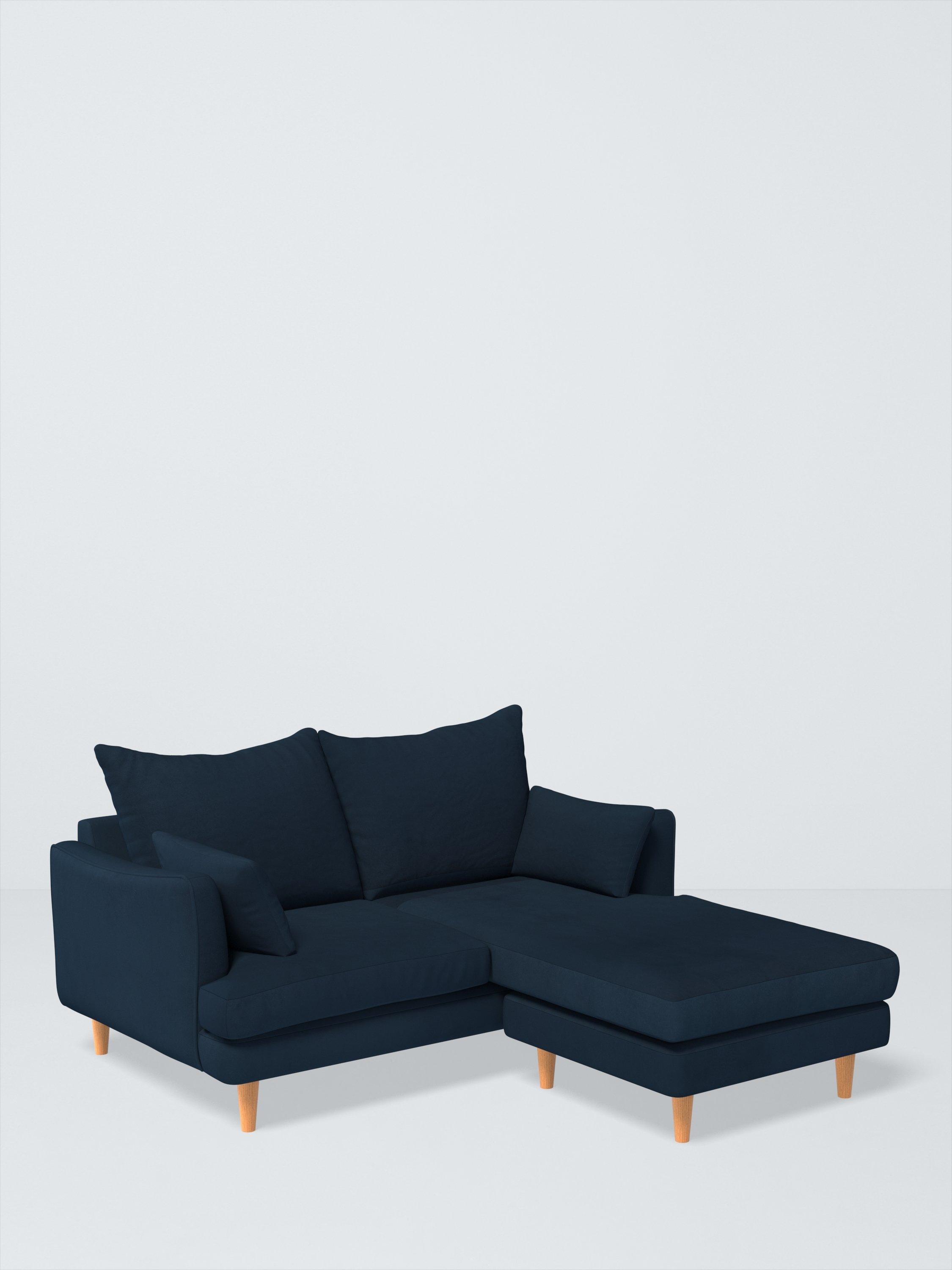 Fika Range, John Lewis Easy Clean Plush Velvet Fabric, Navy, Price Band B