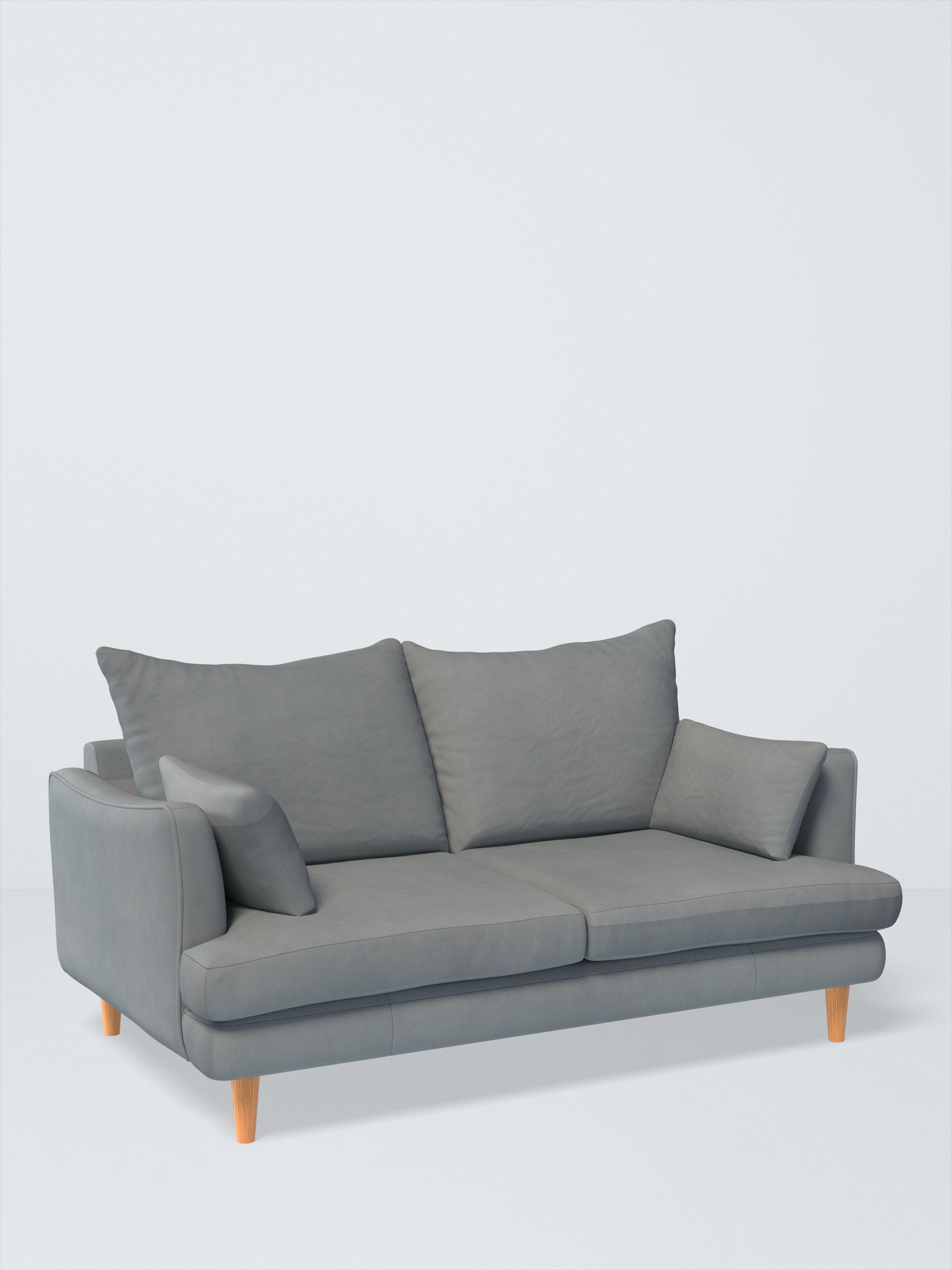 Fika Range, John Lewis Easy Clean Eco Velvet Fabric, Slate Blue, Price Band D