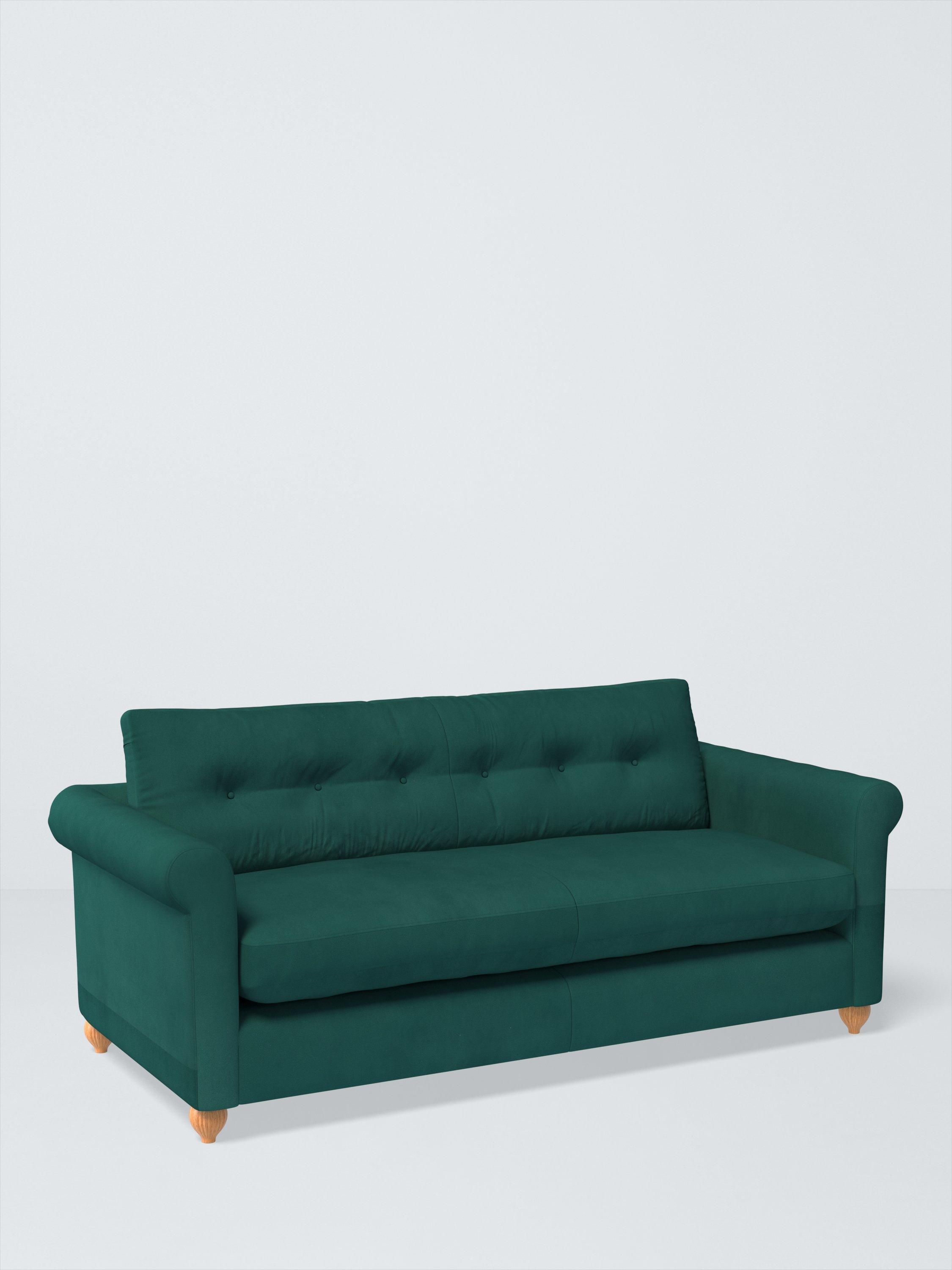 Kingham Range, John Lewis Easy Clean Plush Velvet Fabric, Teal, Price Band B