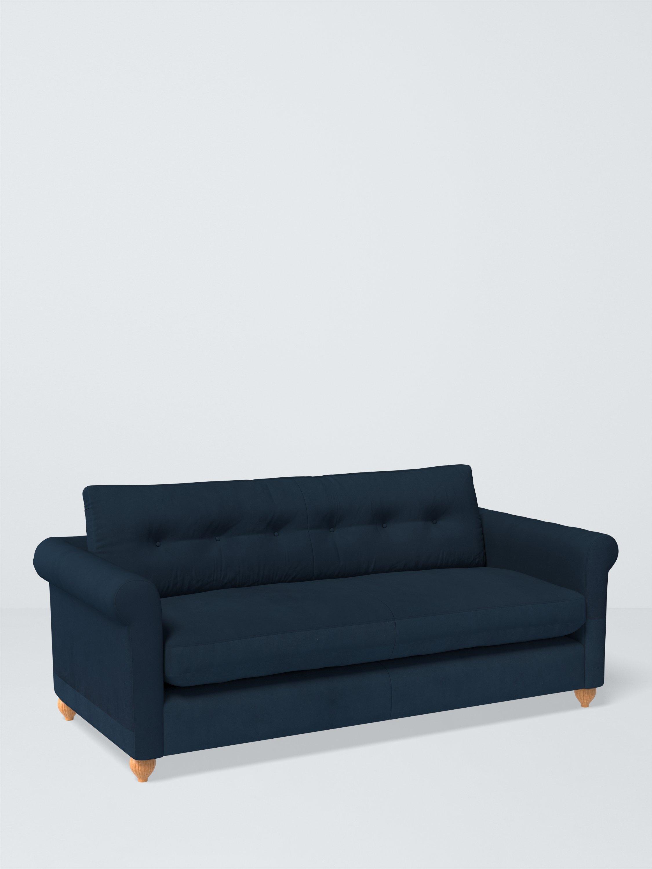 Kingham Range, John Lewis Easy Clean Plush Velvet Fabric, Navy, Price Band B