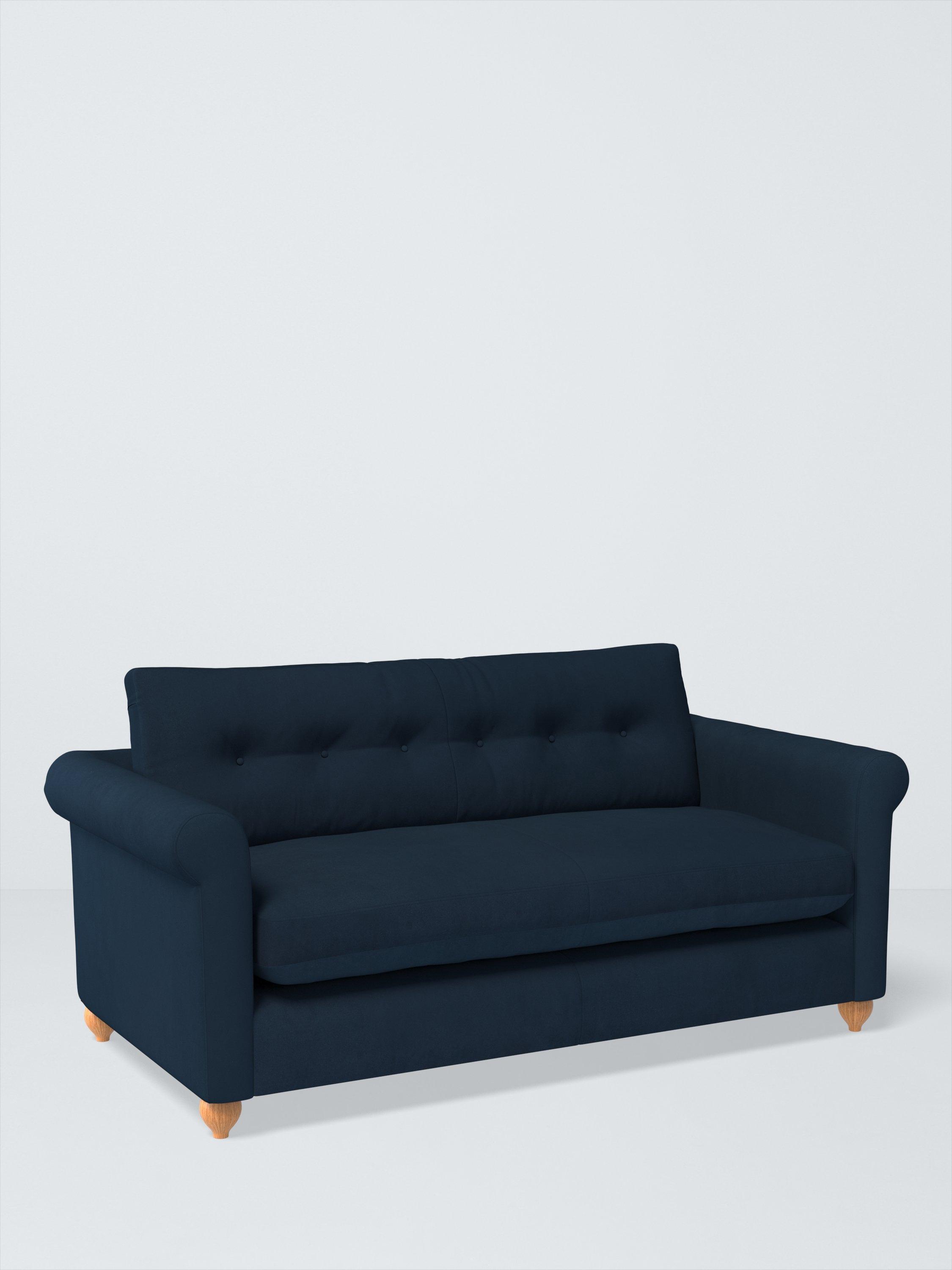 Kingham Range, John Lewis Easy Clean Plush Velvet Fabric, Navy, Price Band B