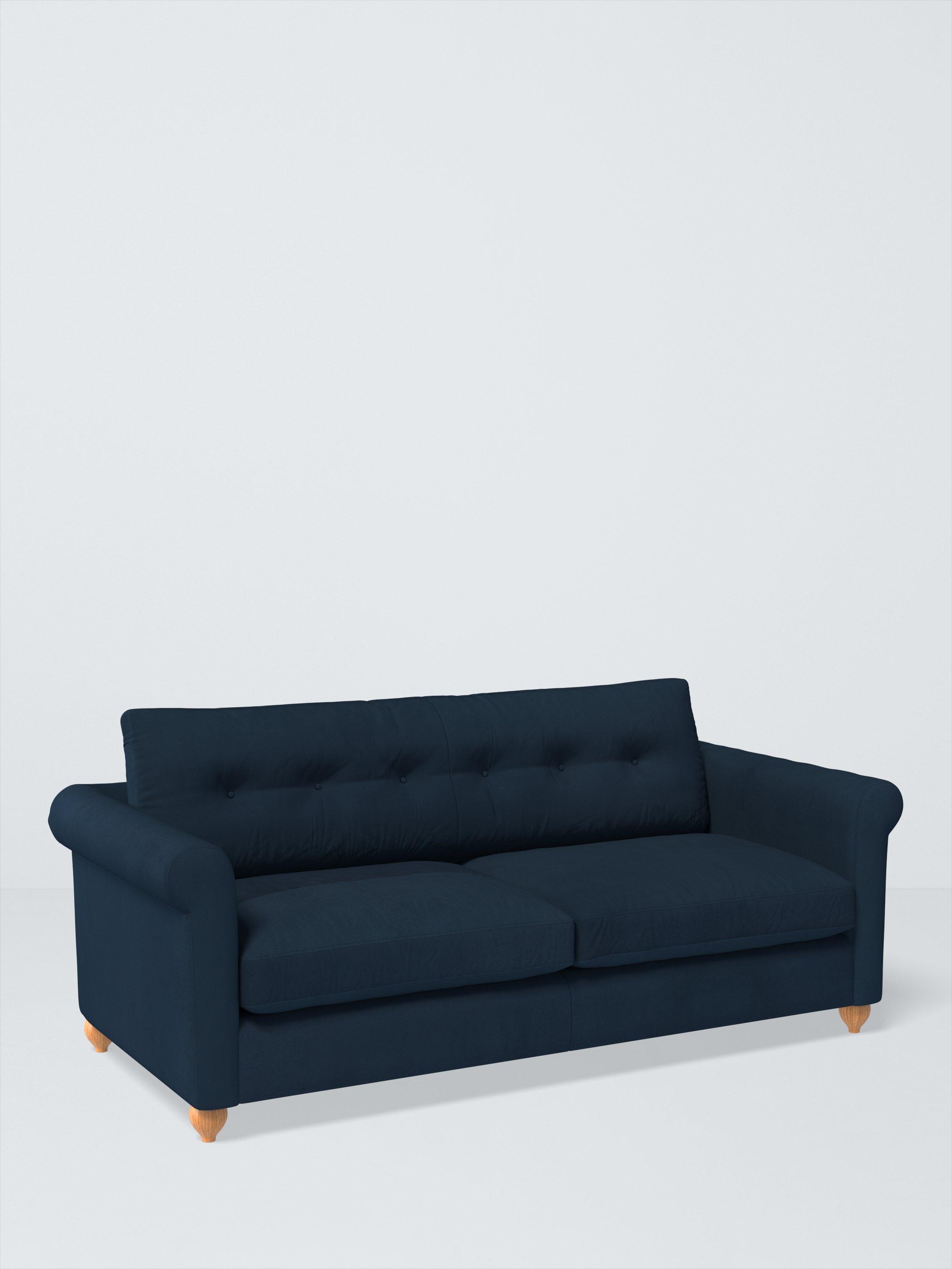 Kingham Range, John Lewis Easy Clean Plush Velvet Fabric, Navy, Price Band B