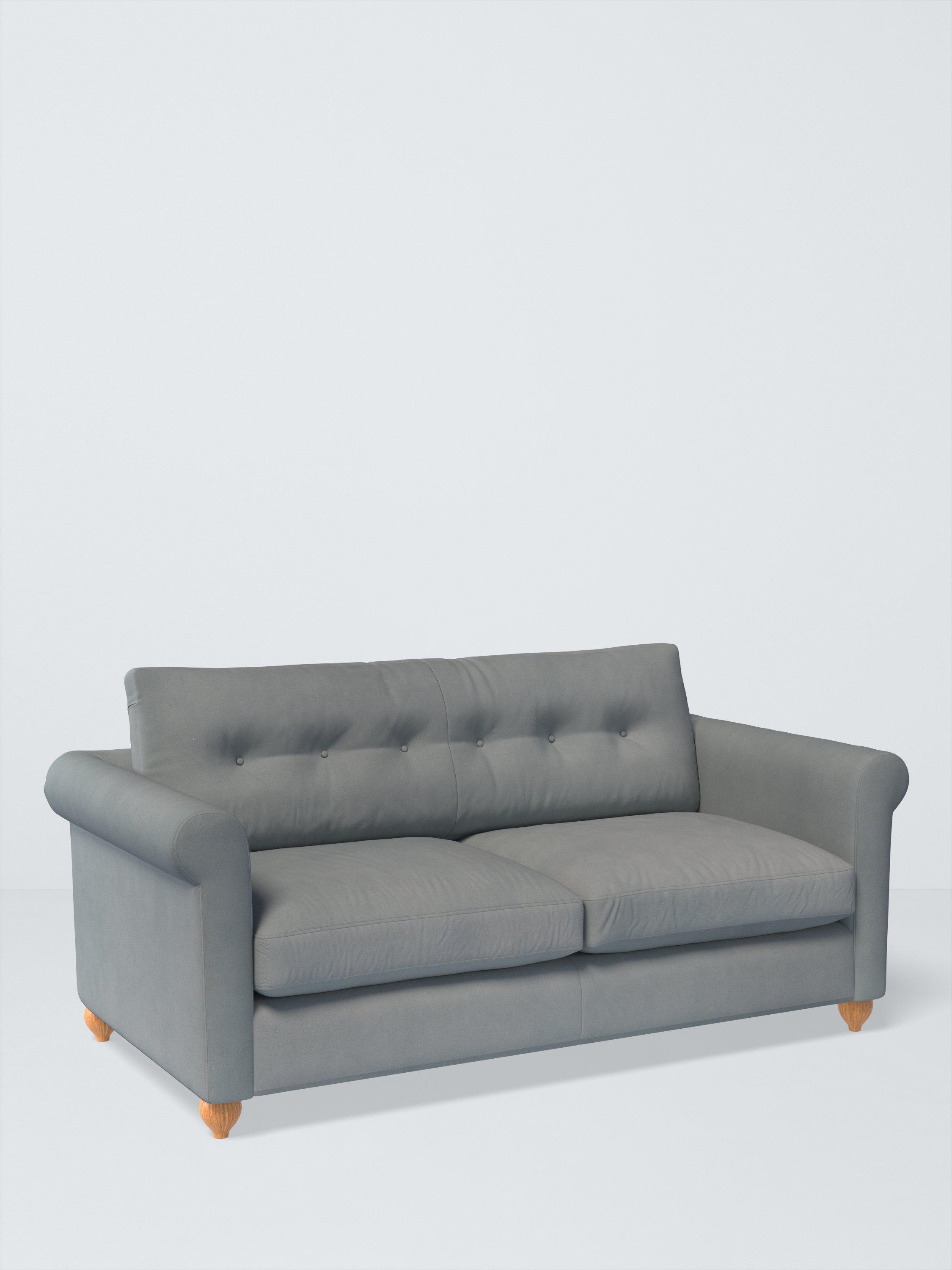 Kingham Range, John Lewis Easy Clean Eco Velvet Fabric, Slate Blue, Price Band D