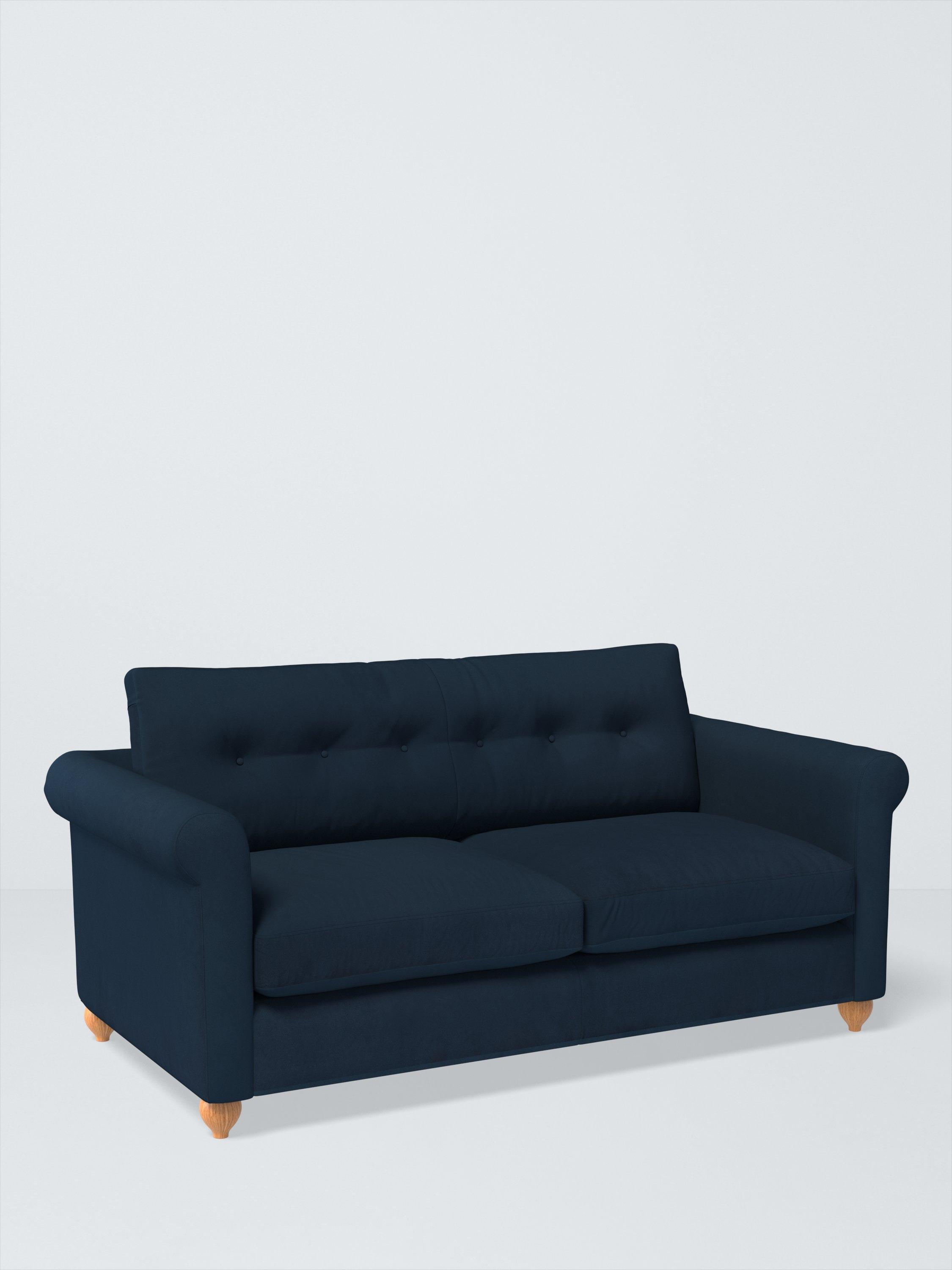 Kingham Range, John Lewis Easy Clean Plush Velvet Fabric, Navy, Price Band B