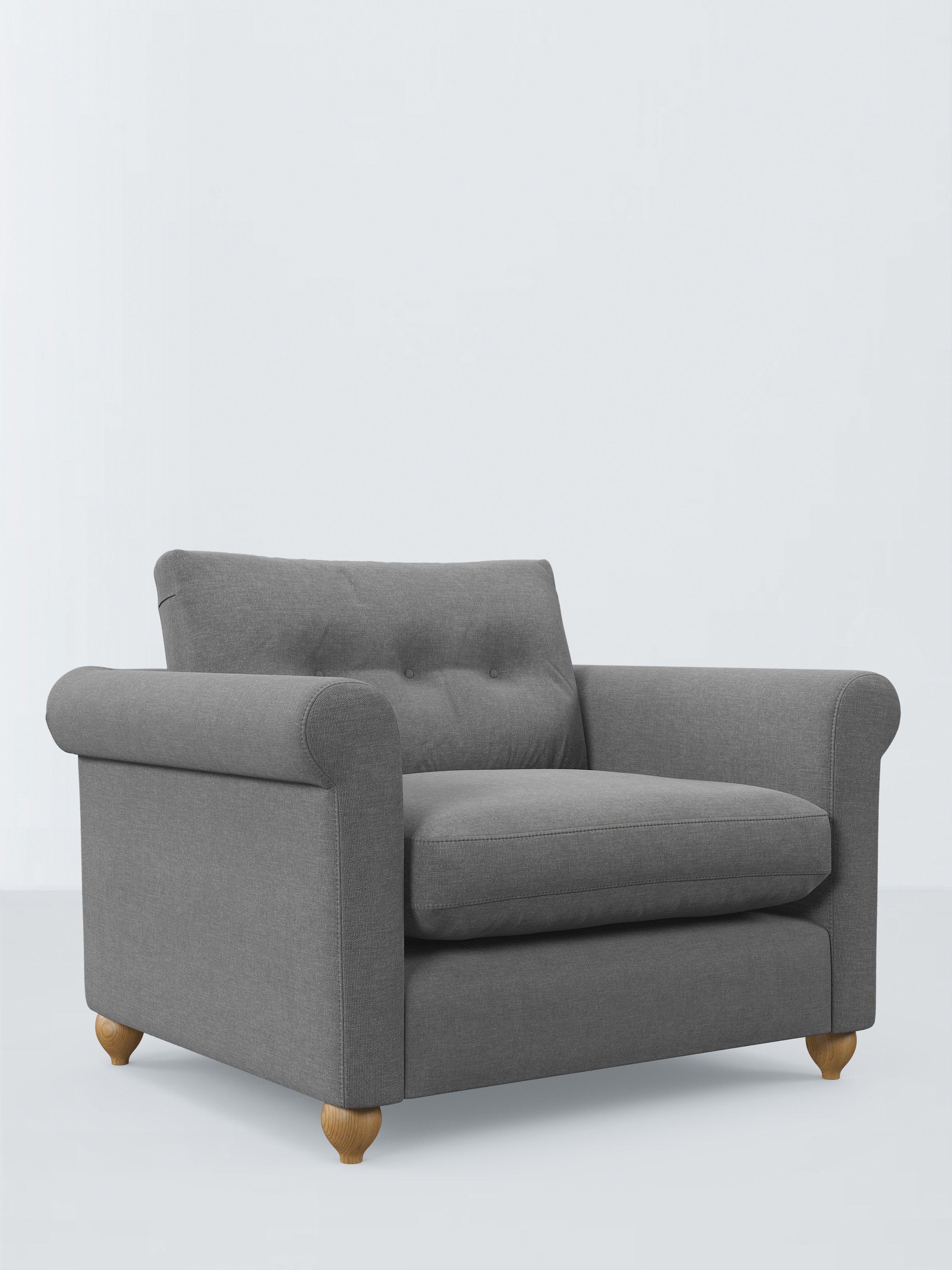 Kingham Range, John Lewis Twisted Boucle Fabric, Silver Grey, Price Band D