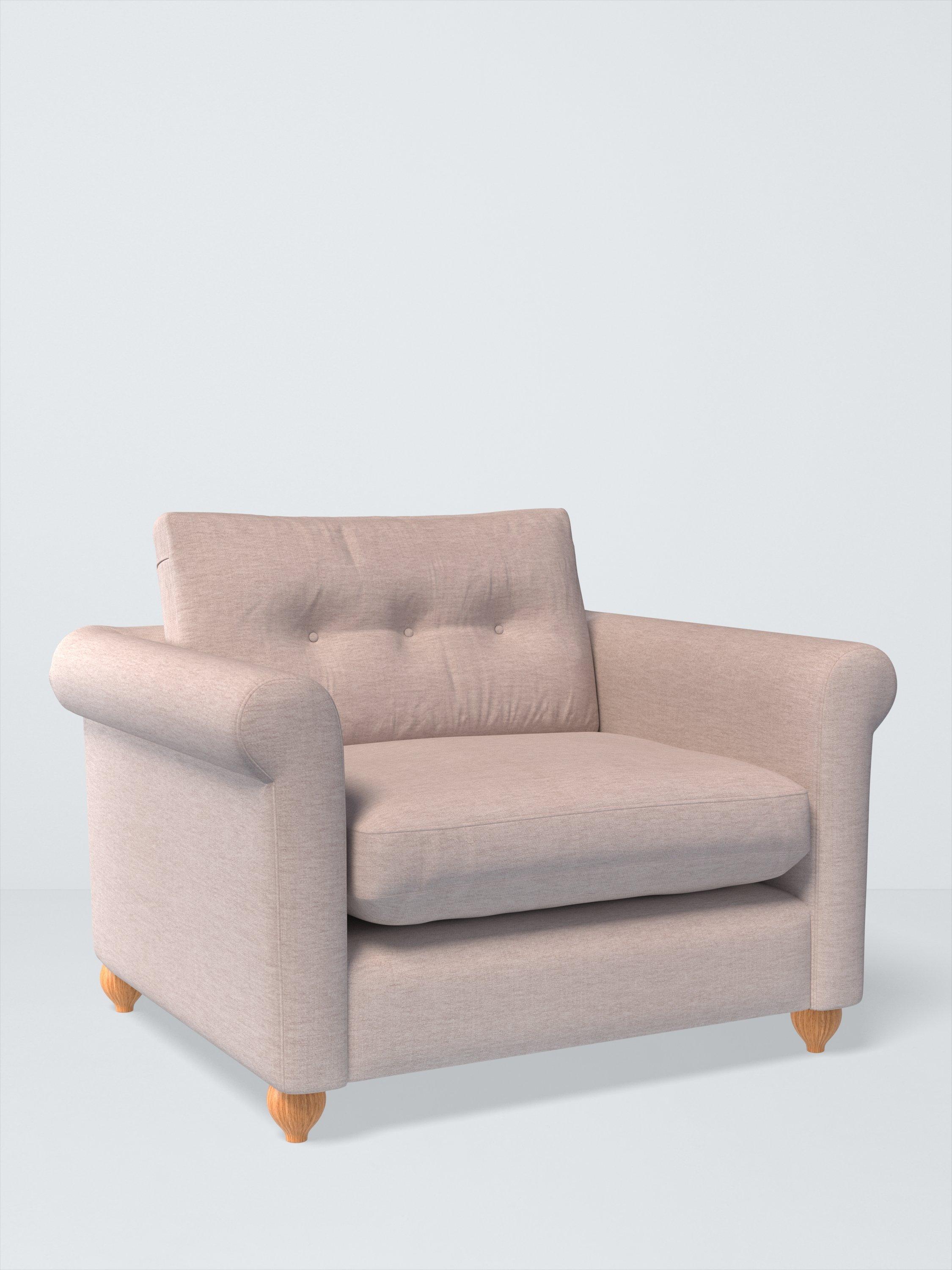 Kingham Range, John Lewis Plush Chenille Fabric, Light Grey, Price Band C