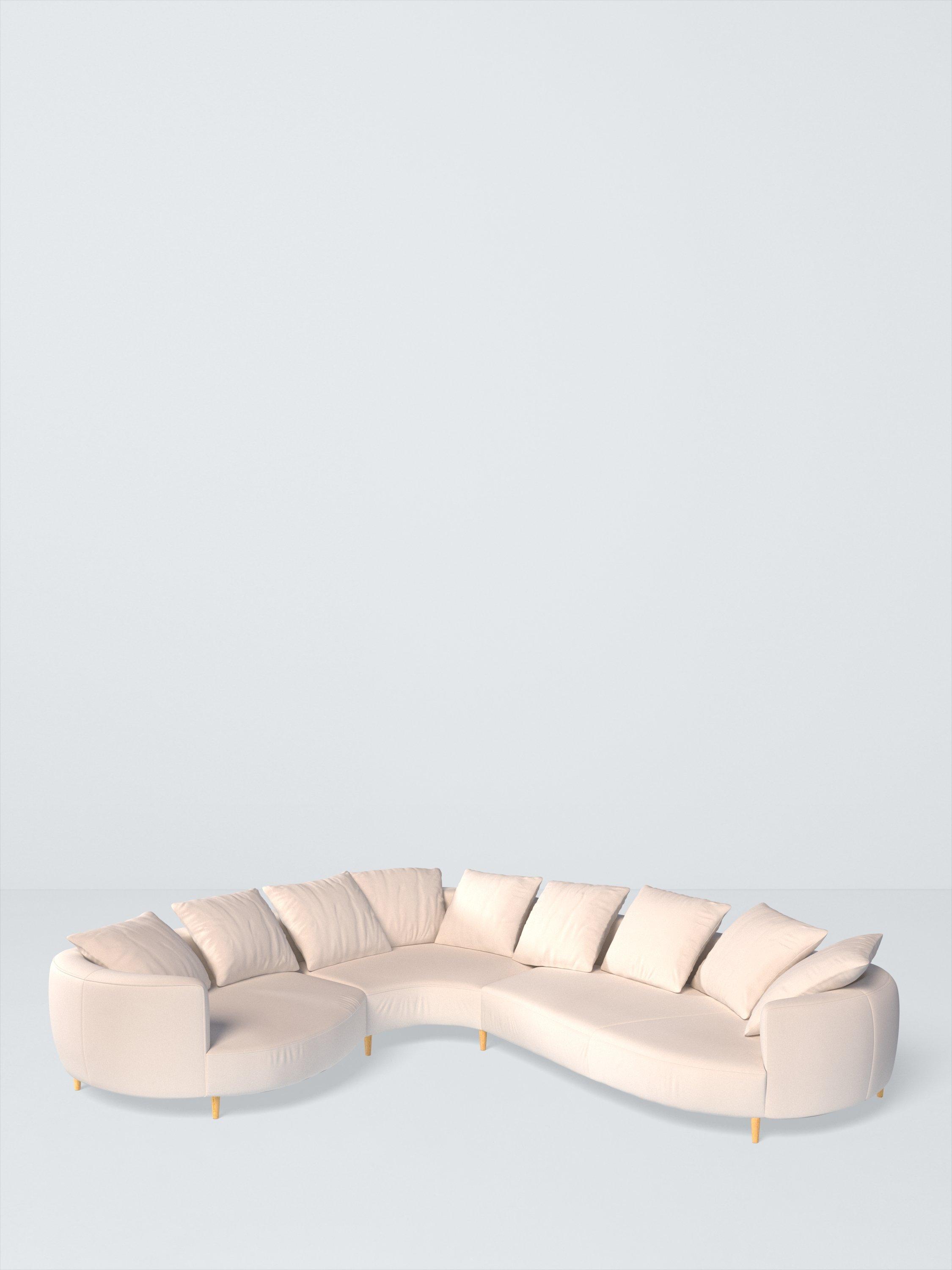 Lozenge Range, Aquaclean Titan Plain Fabric, Oyster White, Price Band D