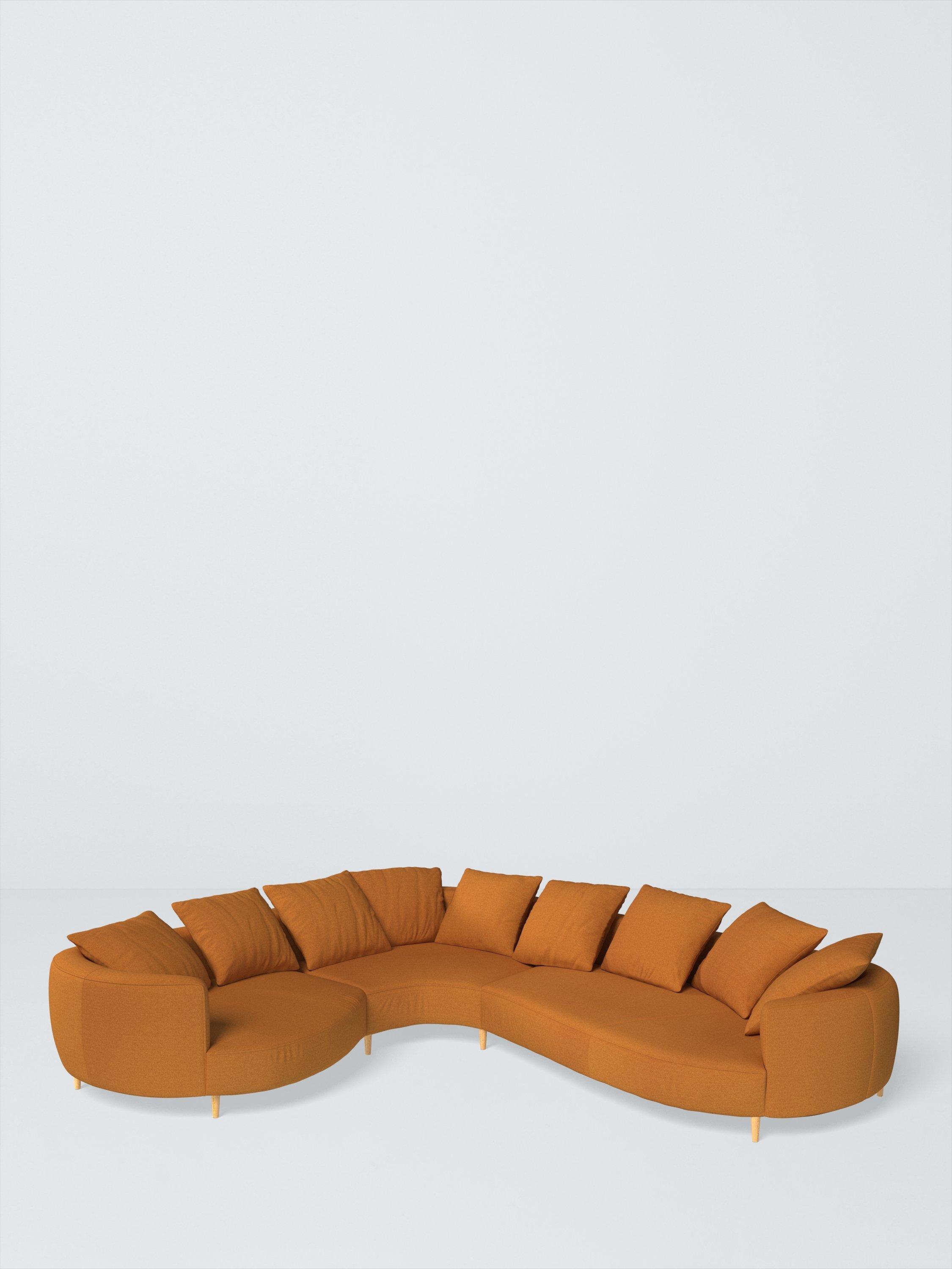 Lozenge Range, John Lewis Brushed Tweed Fabric, Honey, Price Band A