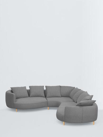 John Lewis Lozenge LHF Corner Sofa - view 2, 