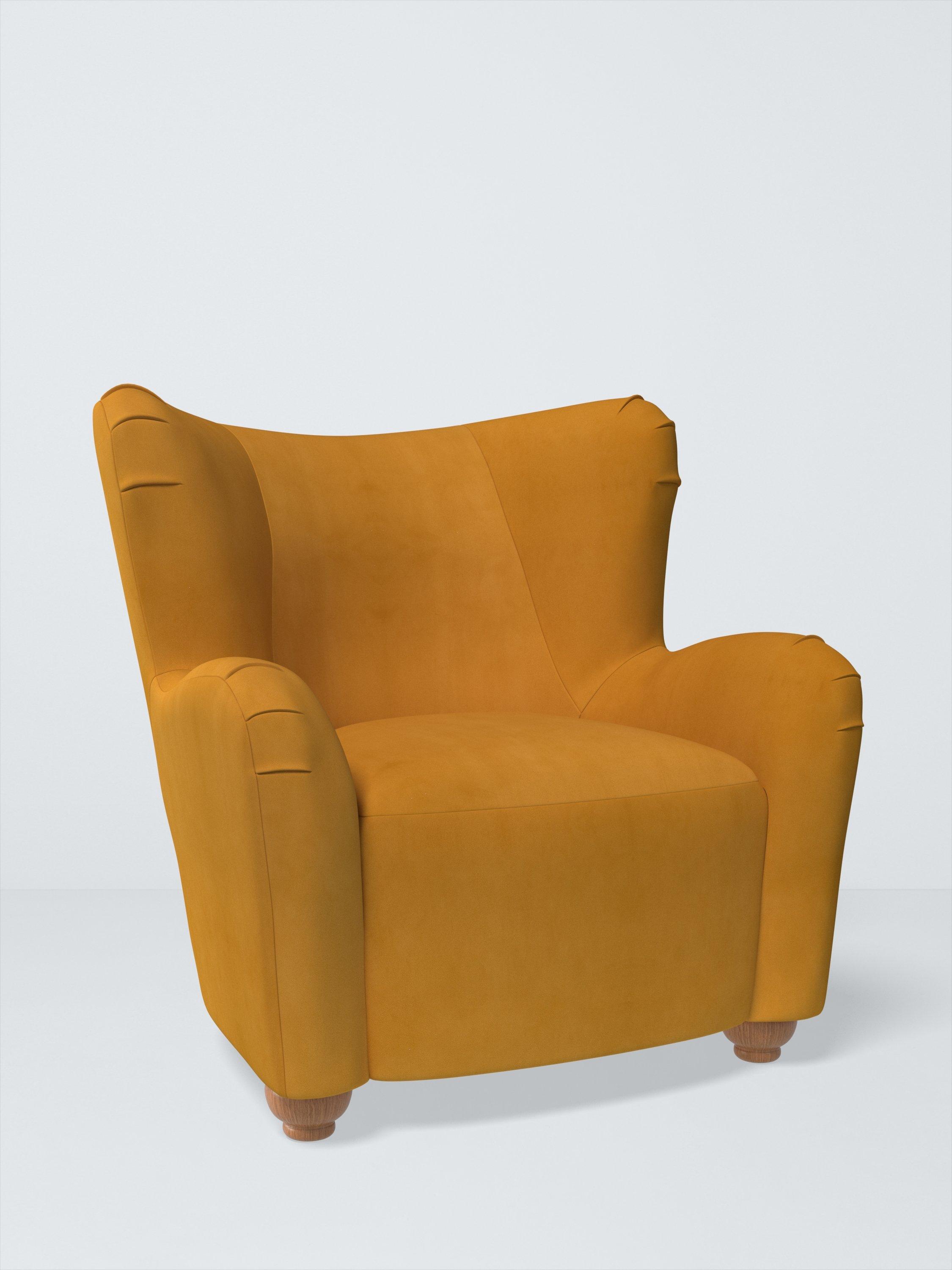 Nook Range, John Lewis Easy Clean Plush Velvet Fabric, Honey, Price Band B