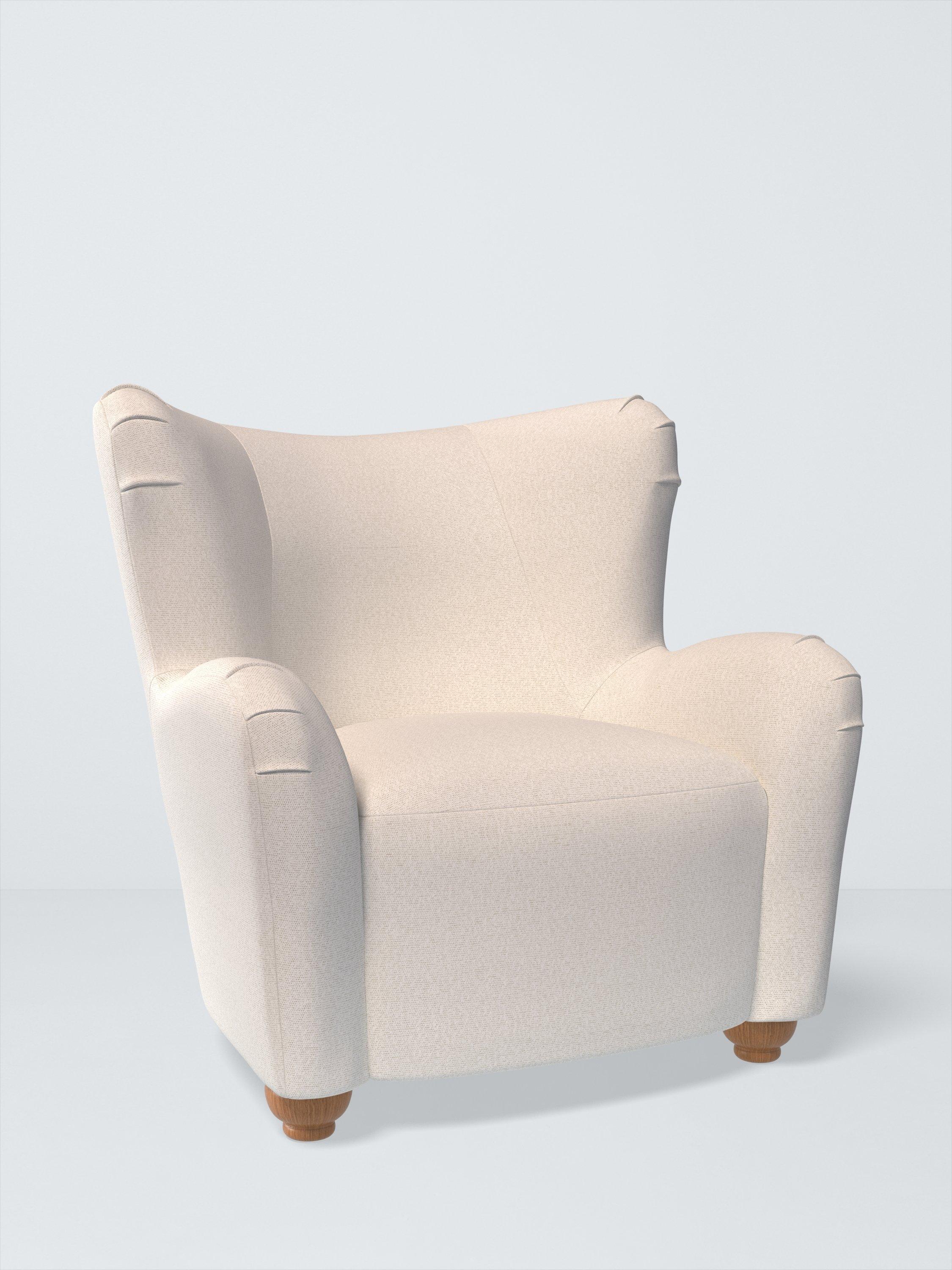 Nook Range, John Lewis Boucle Plain Fabric, Marshmallow, Price Band B