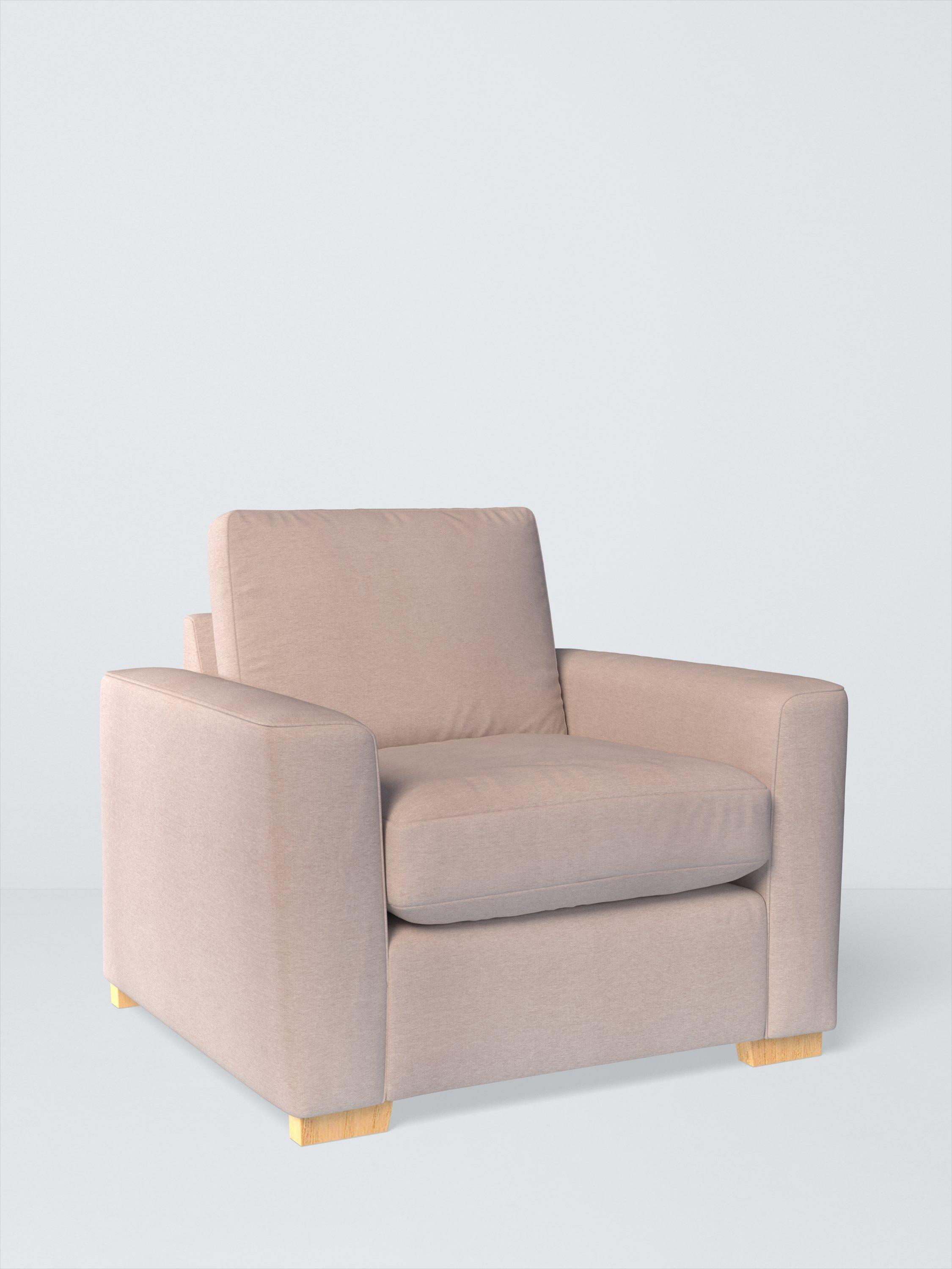 Oliver II Range, John Lewis Plush Chenille Fabric, Light Grey, Price Band C