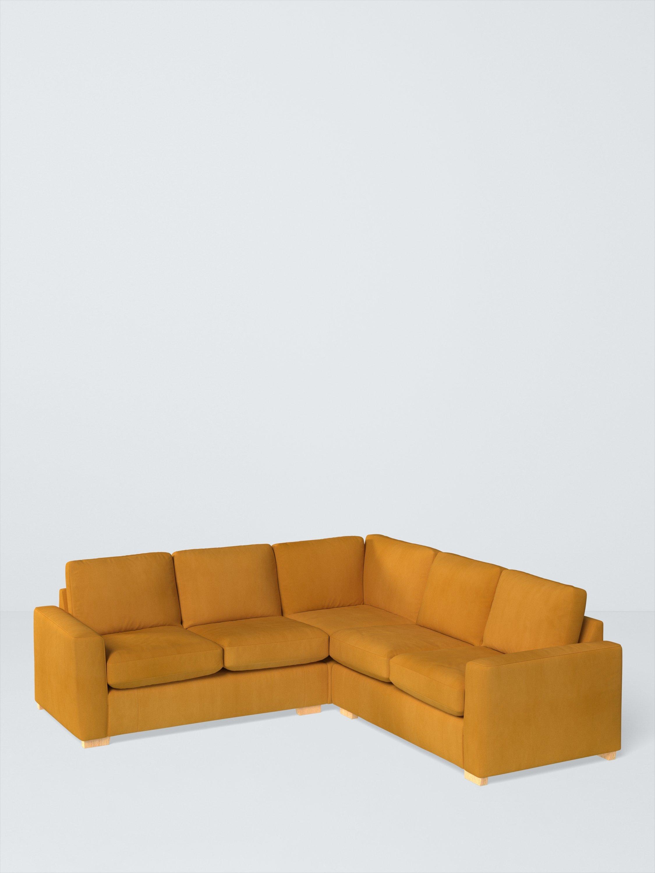 Oliver II Range, John Lewis Easy Clean Plush Velvet Fabric, Honey, Price Band B