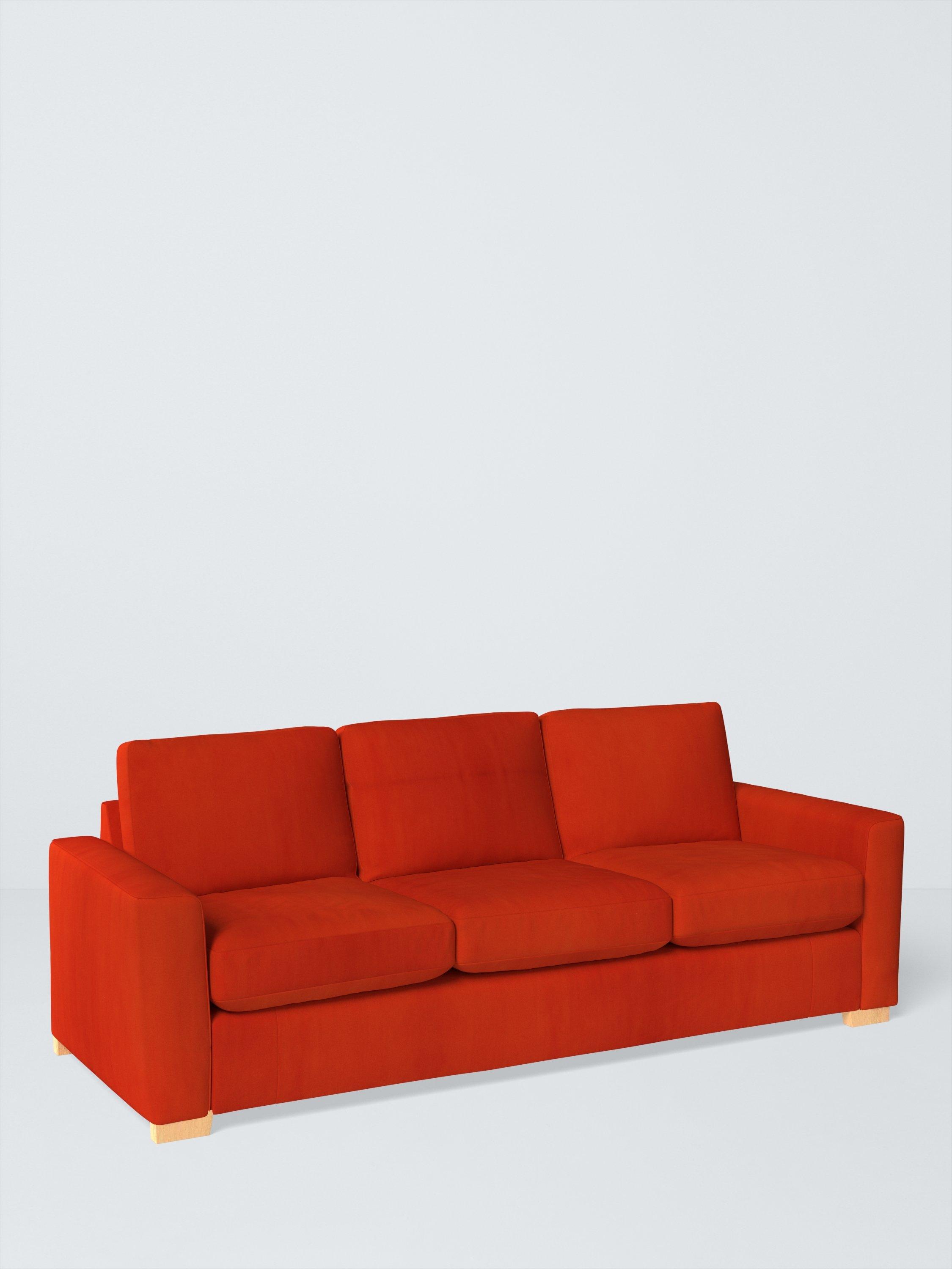 Oliver II Range, John Lewis Easy Clean Plush Velvet Fabric, Paprika, Price Band B