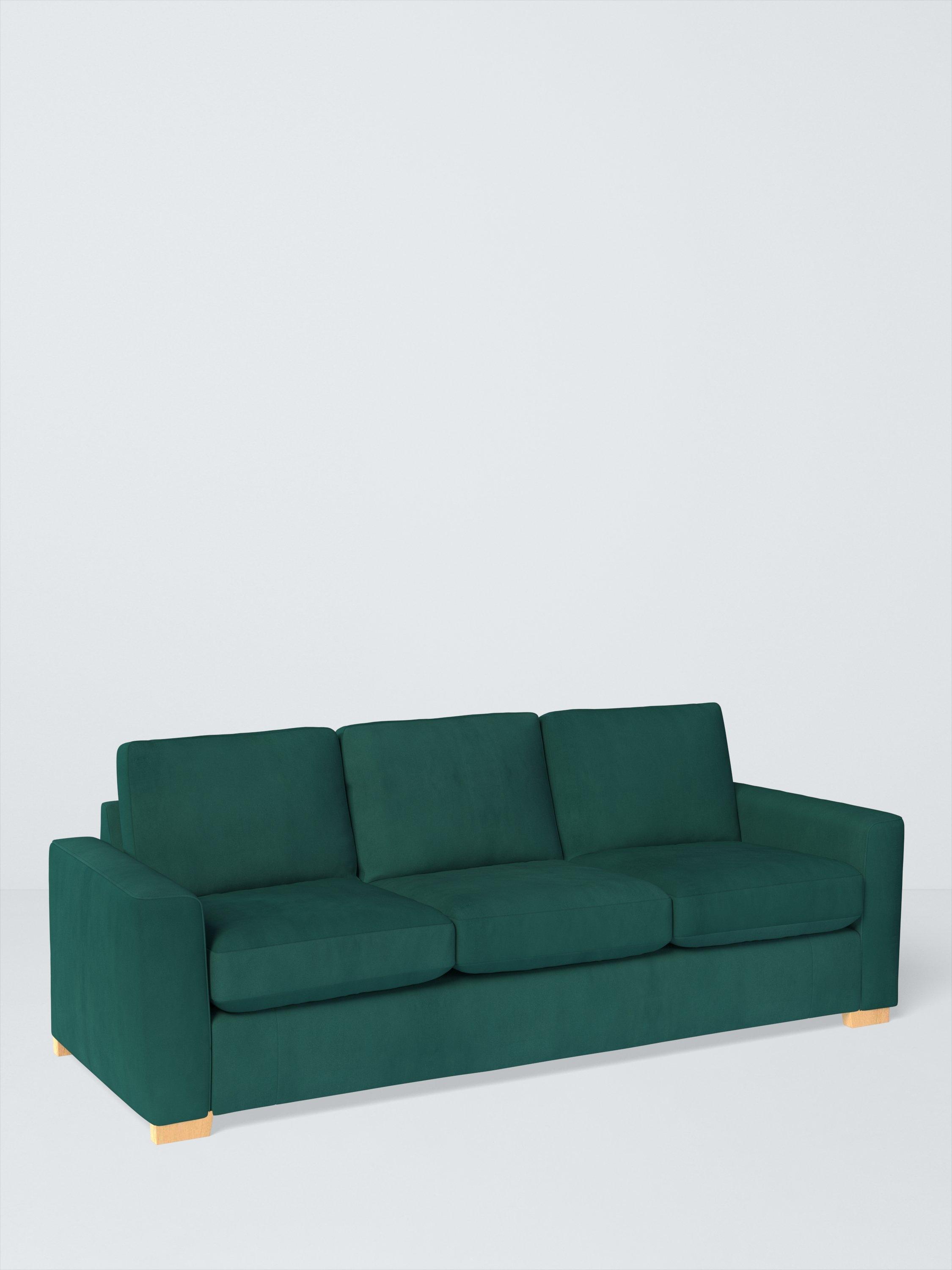 Oliver II Range, John Lewis Easy Clean Plush Velvet Fabric, Teal, Price Band B