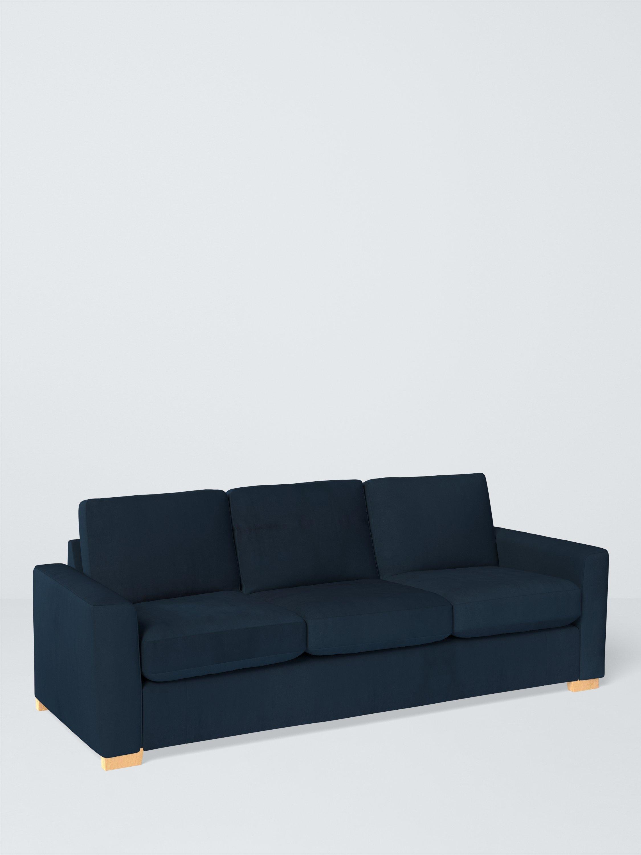 Oliver II Range, John Lewis Easy Clean Plush Velvet Fabric, Navy, Price Band B