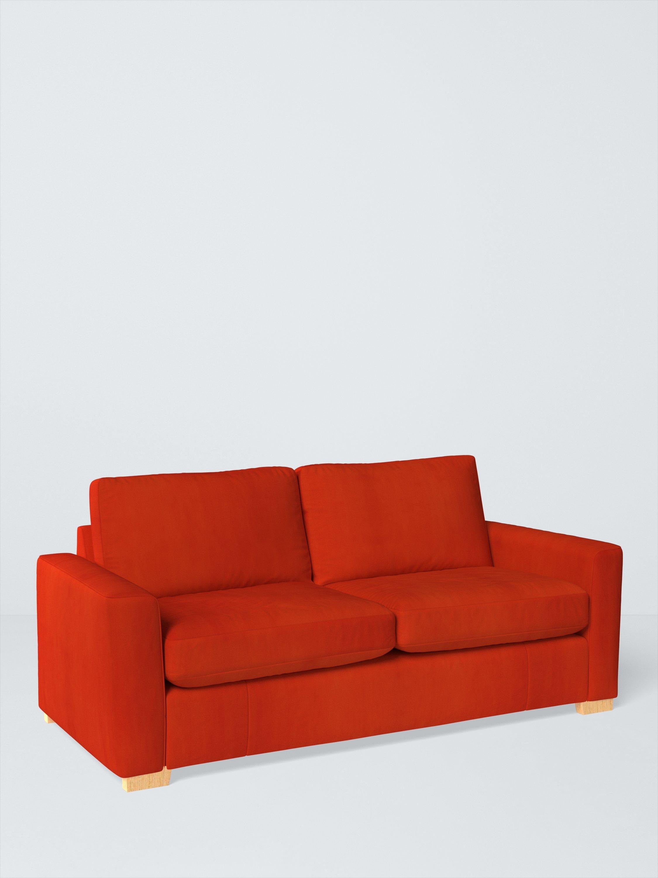 Oliver II Range, John Lewis Easy Clean Plush Velvet Fabric, Paprika, Price Band B