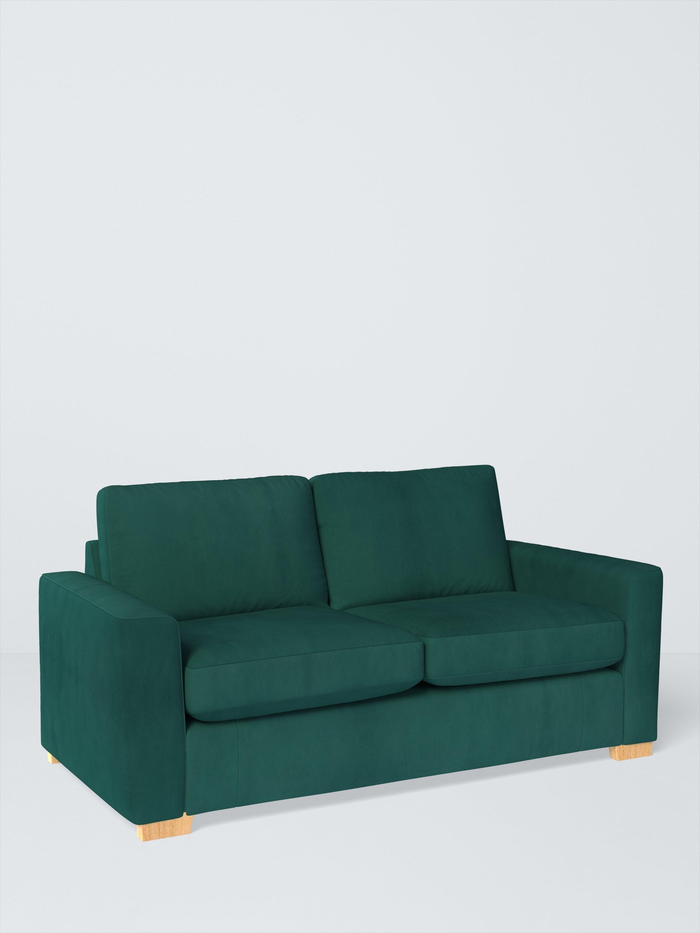 Oliver II Range, John Lewis Easy Clean Plush Velvet Fabric, Teal, Price Band B