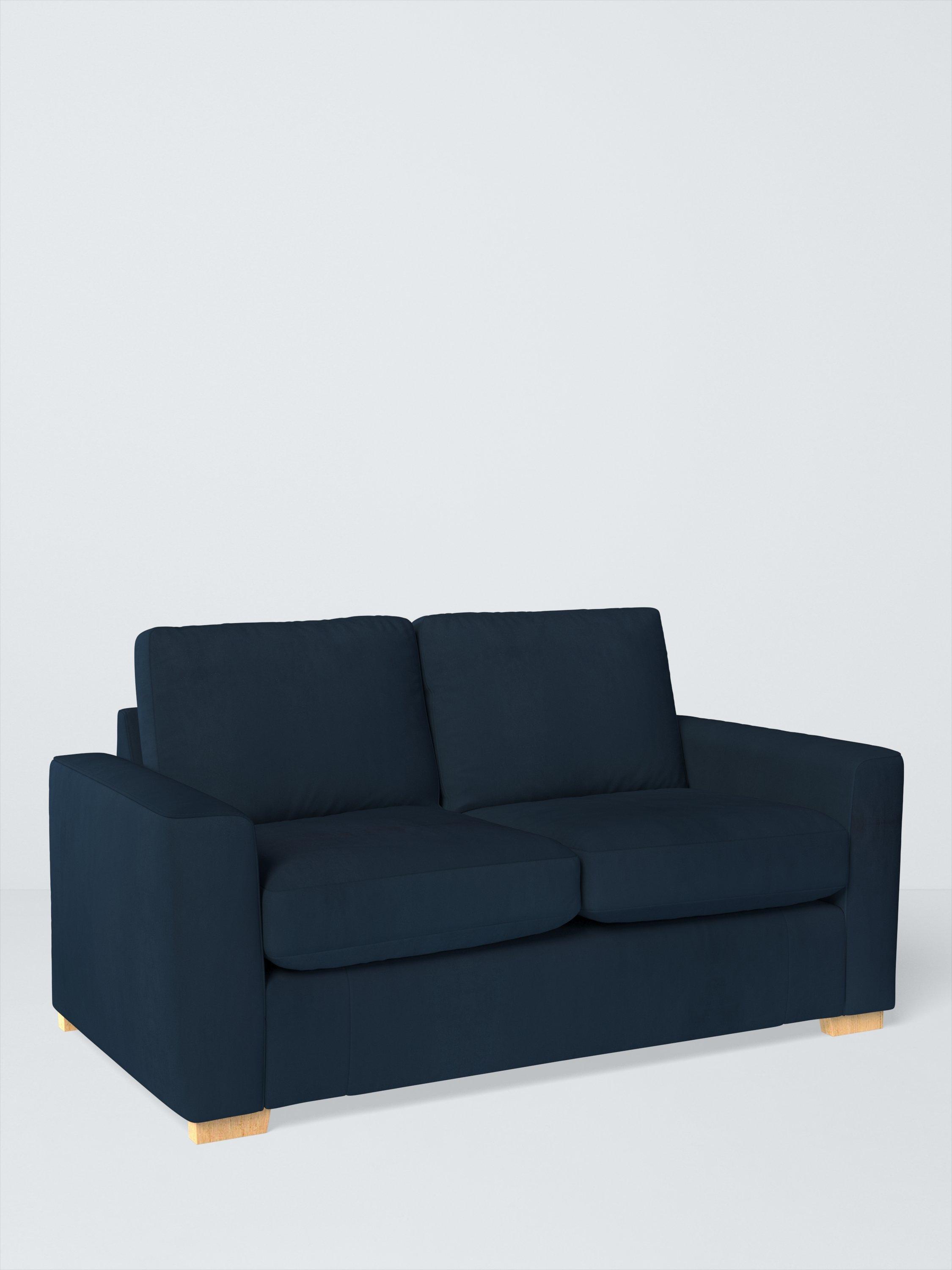 Oliver II Range, John Lewis Easy Clean Plush Velvet Fabric, Navy, Price Band B