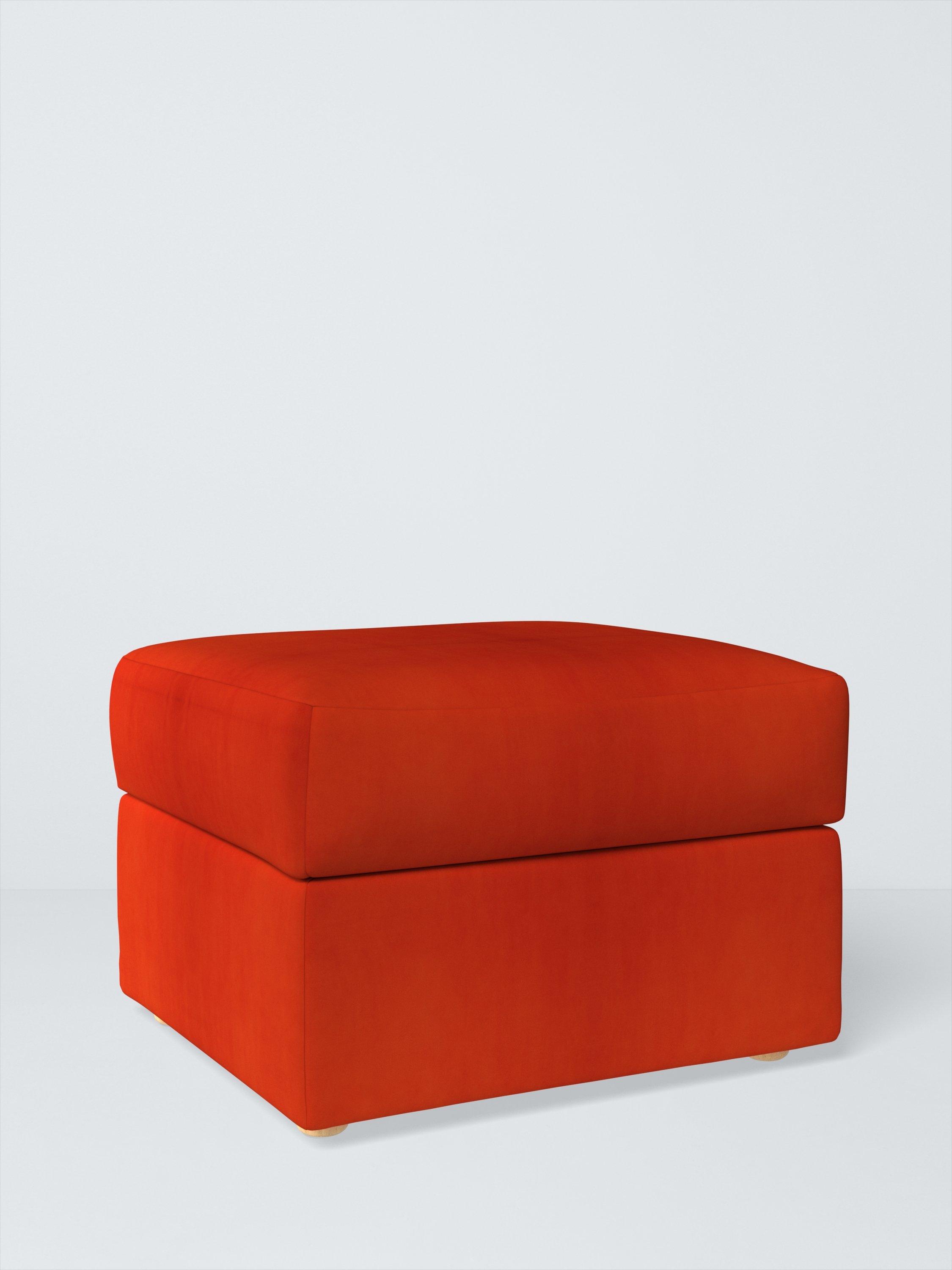 Oliver II Range, John Lewis Easy Clean Plush Velvet Fabric, Paprika, Price Band B