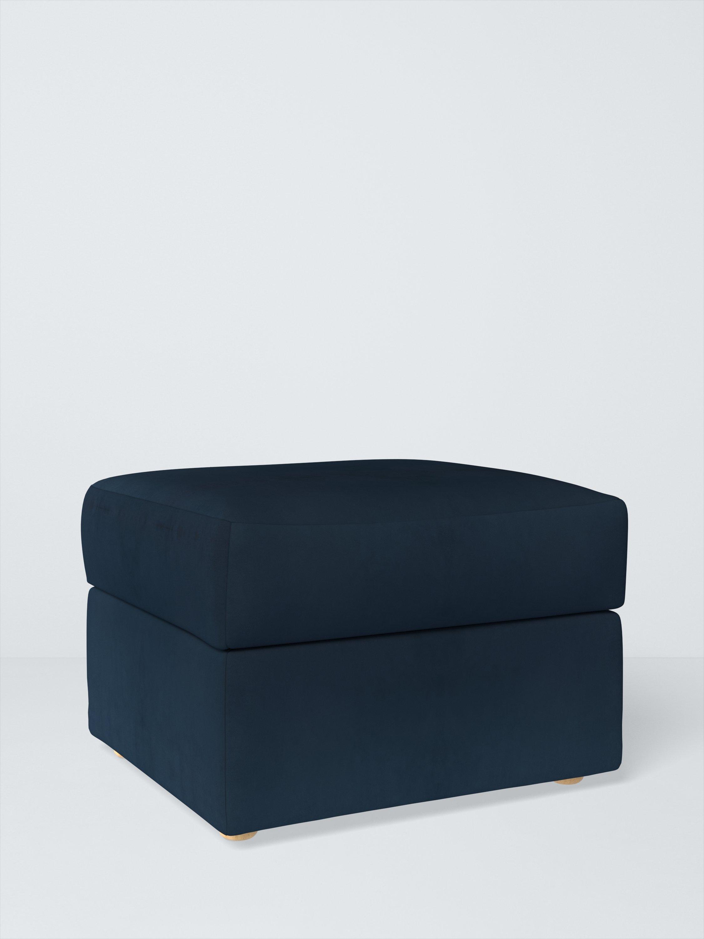 Oliver II Range, John Lewis Easy Clean Plush Velvet Fabric, Navy, Price Band B