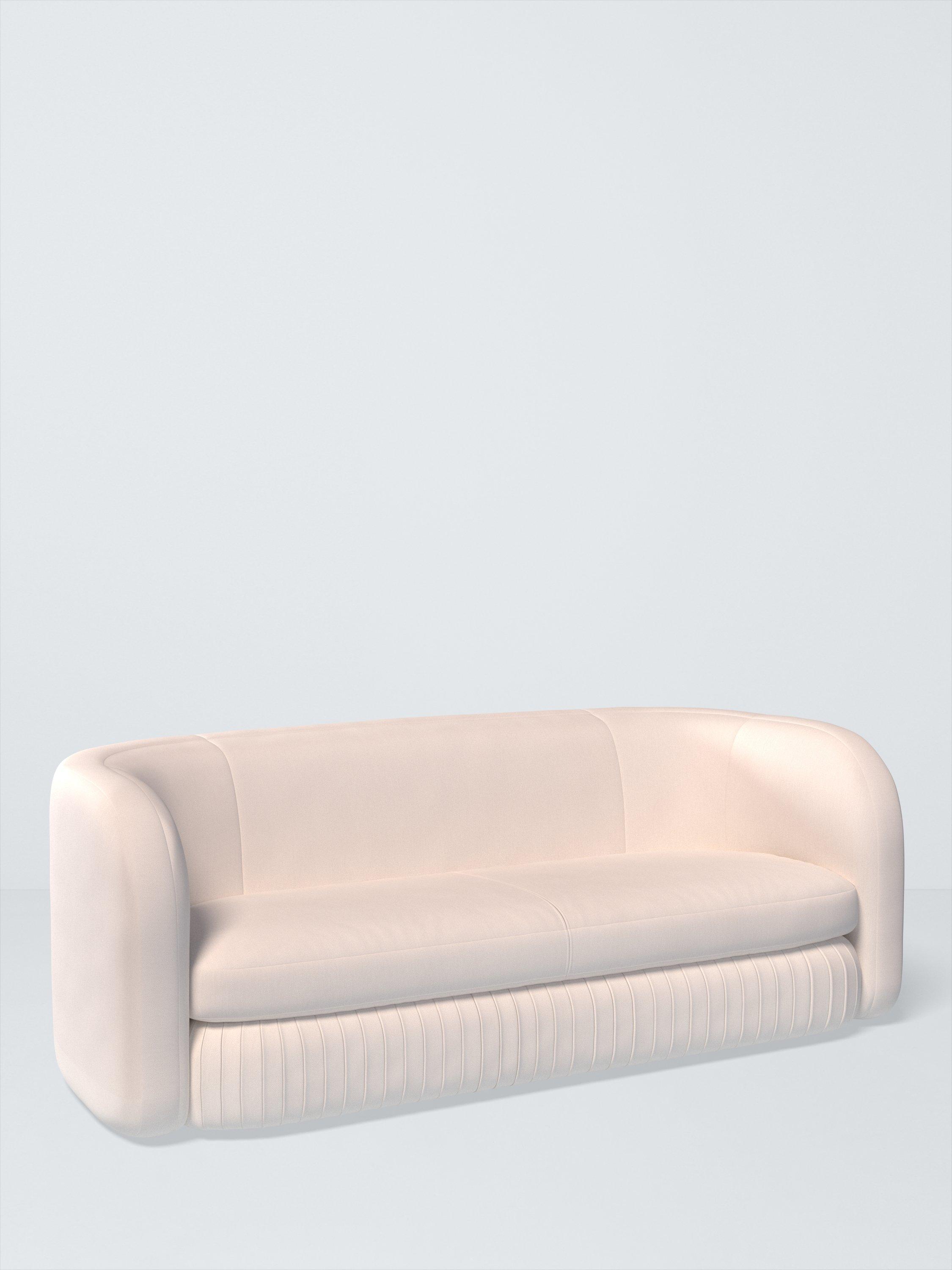 Pleat Range, Aquaclean Titan Plain Fabric, Oyster White, Price Band D
