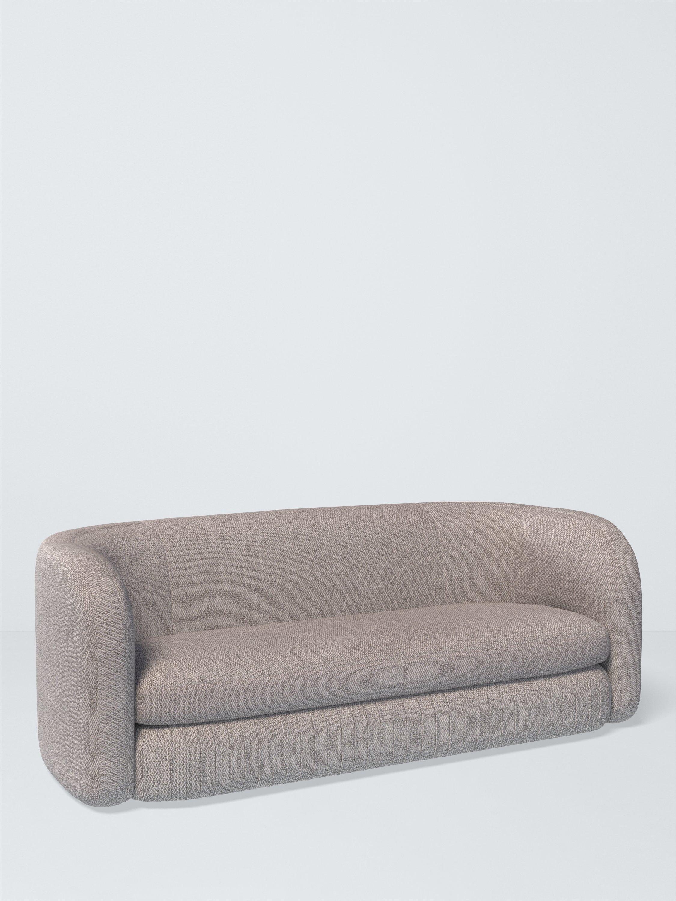 Pleat Range, John Lewis Twisted Boucle Fabric, Silver Grey, Price Band D