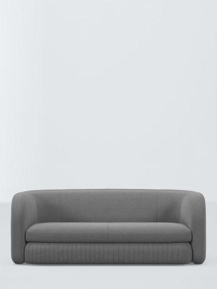 John Lewis Pleat Large 3 Seater Sofa - view 2, 