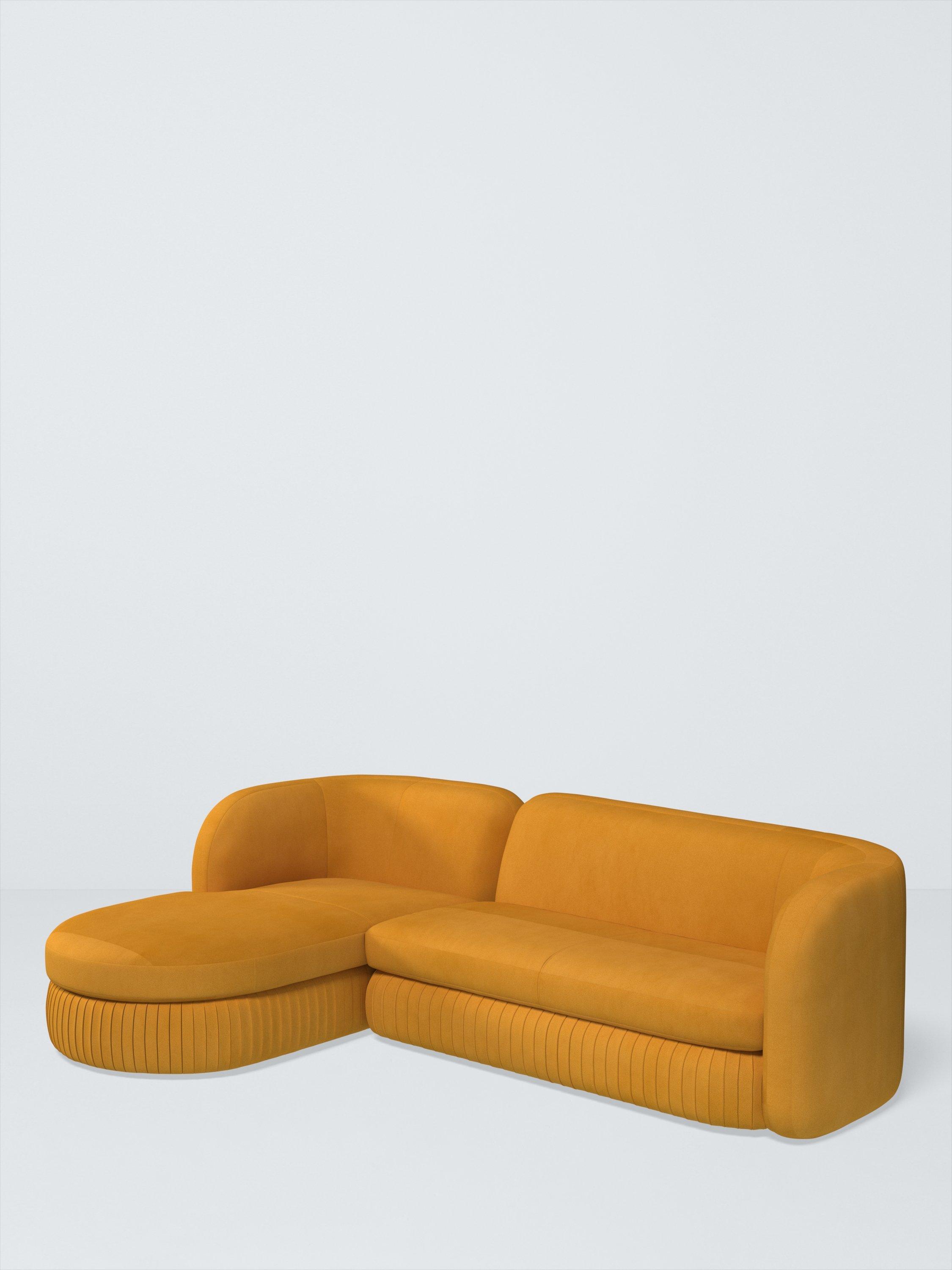 Pleat Range, John Lewis Easy Clean Plush Velvet Fabric, Honey, Price Band B