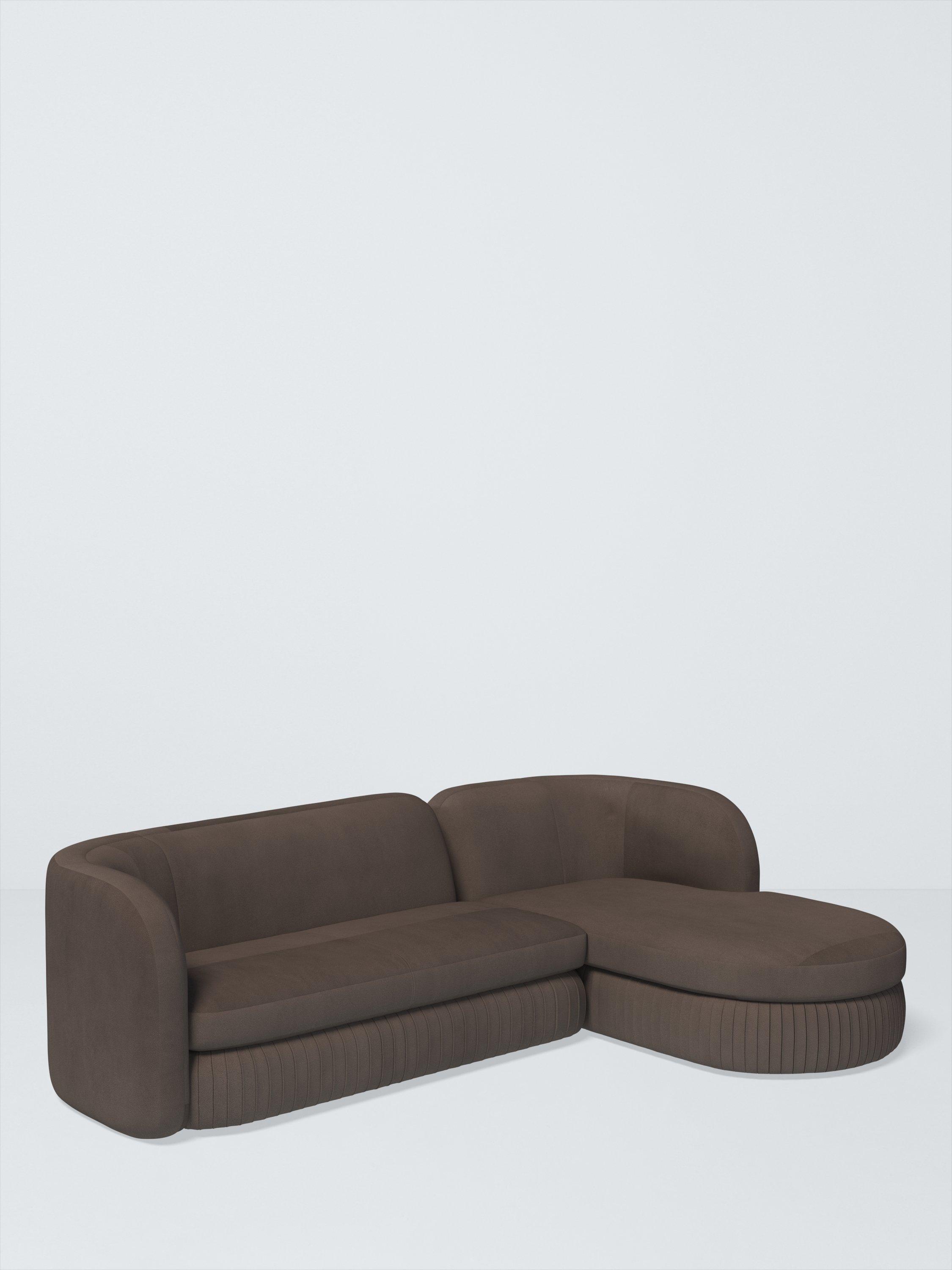 Pleat Range, John Lewis Easy Clean Plush Velvet Fabric, Charcoal, Price Band B