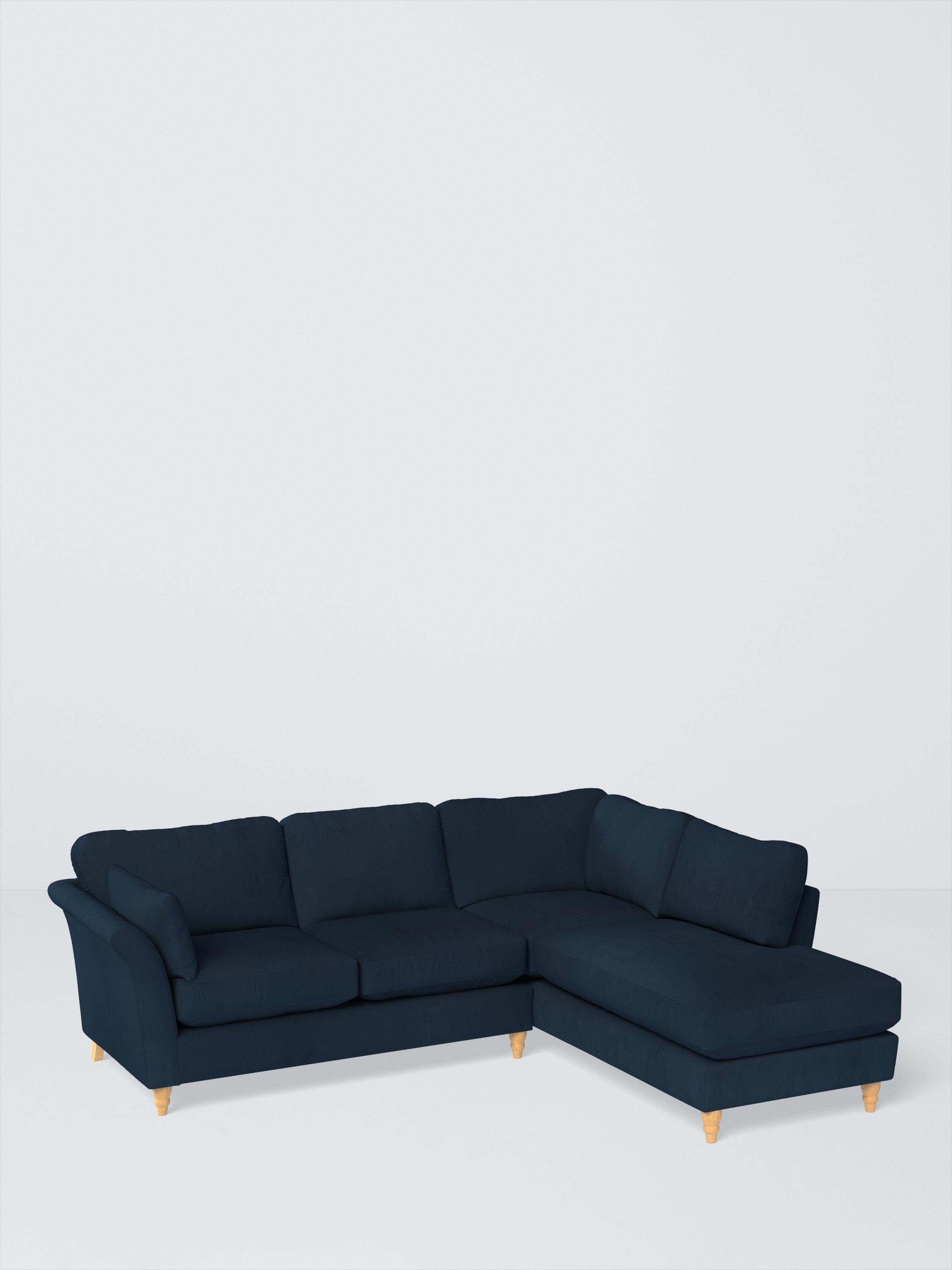 Sienna Range, John Lewis Easy Clean Plush Velvet Fabric, Navy, Price Band B