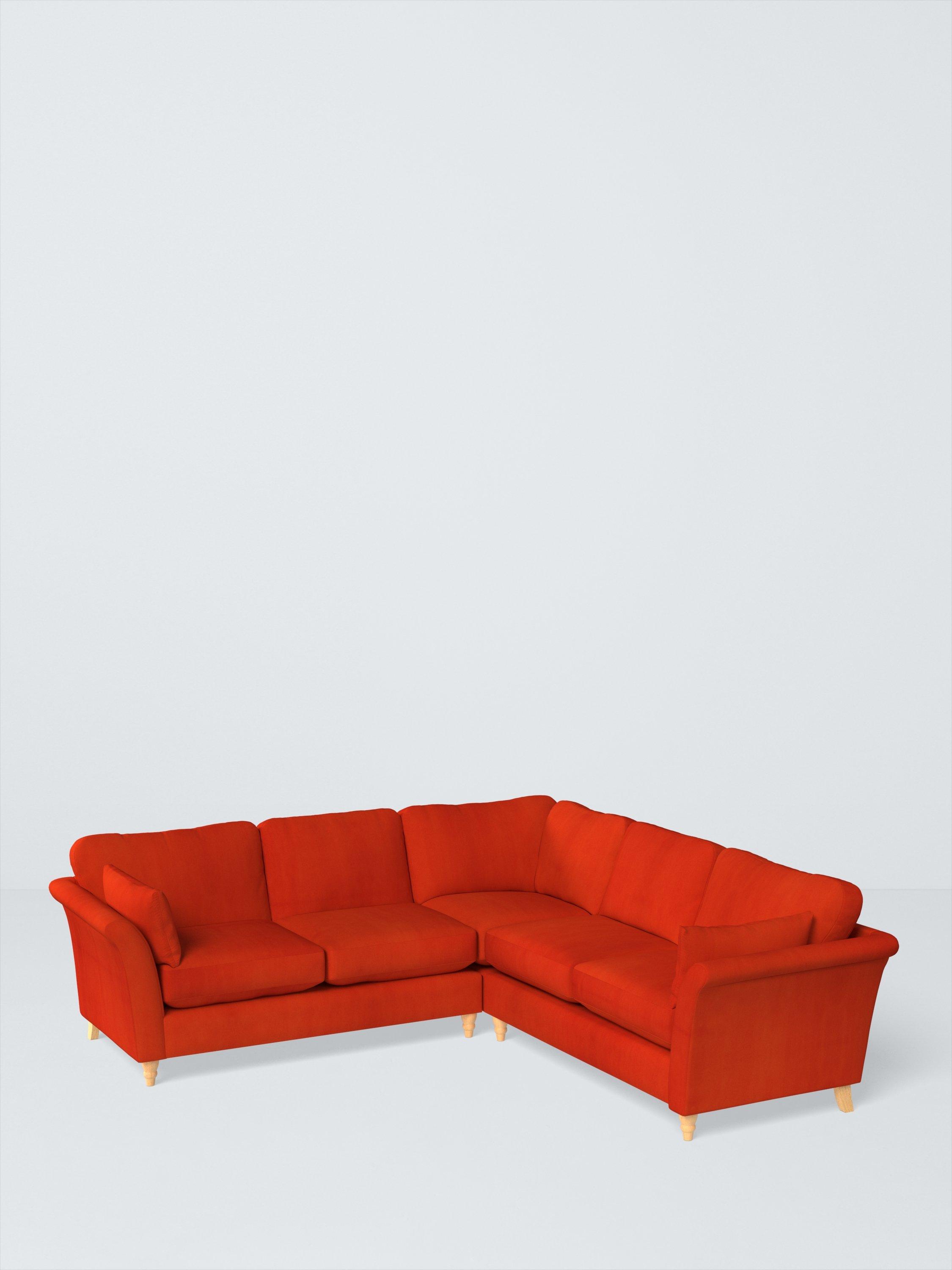 Sienna Range, John Lewis Easy Clean Plush Velvet Fabric, Paprika, Price Band B