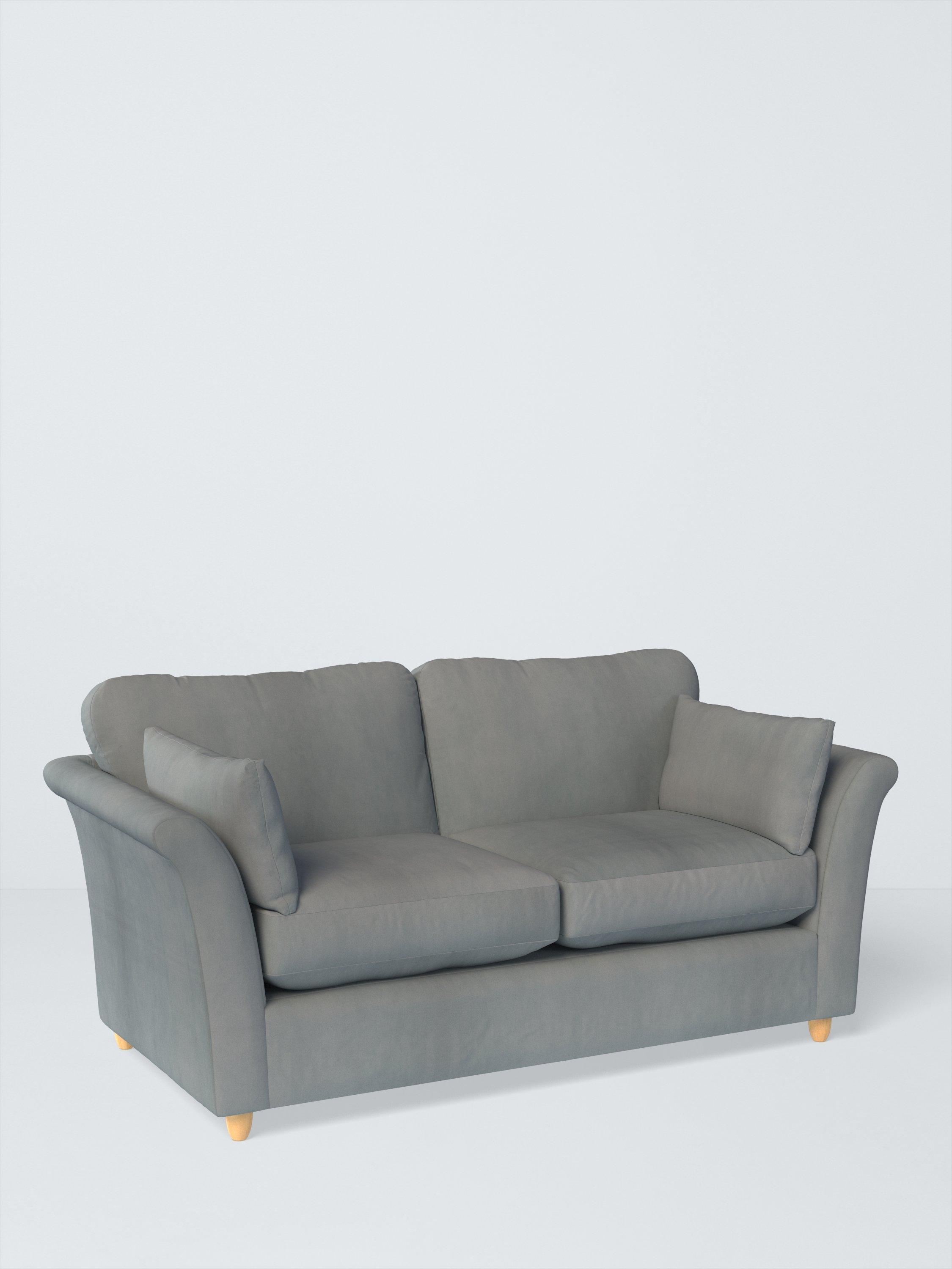 Sienna Range, John Lewis Easy Clean Eco Velvet Fabric, Slate Blue, Price Band D