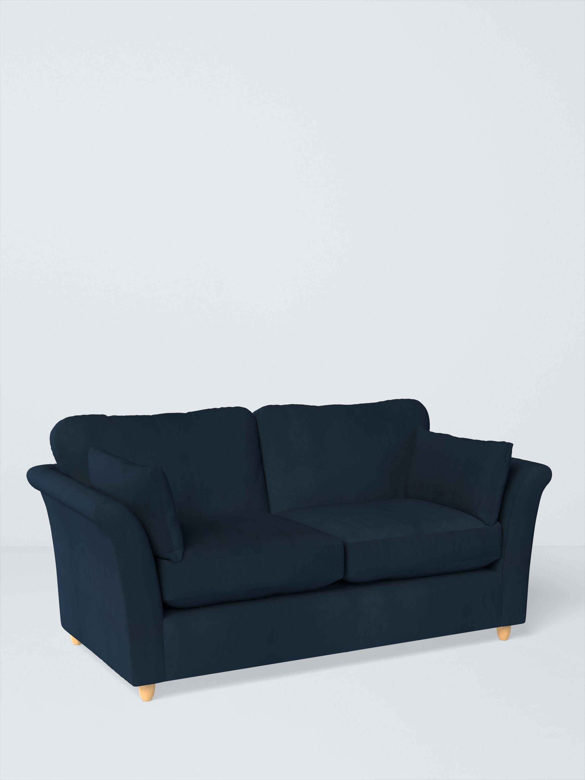 Sienna Range, John Lewis Easy Clean Plush Velvet Fabric, Navy, Price Band B