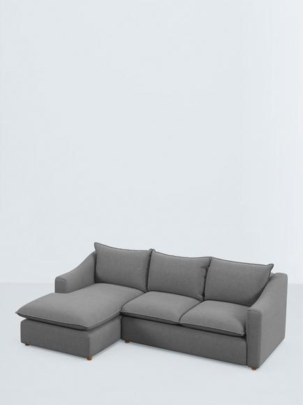 John Lewis Ashbourne Large 3 Seater LHF Chaise End Sofa, 