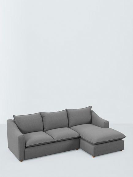 John Lewis Ashbourne Large 3 Seater RHF Chaise End Sofa, 