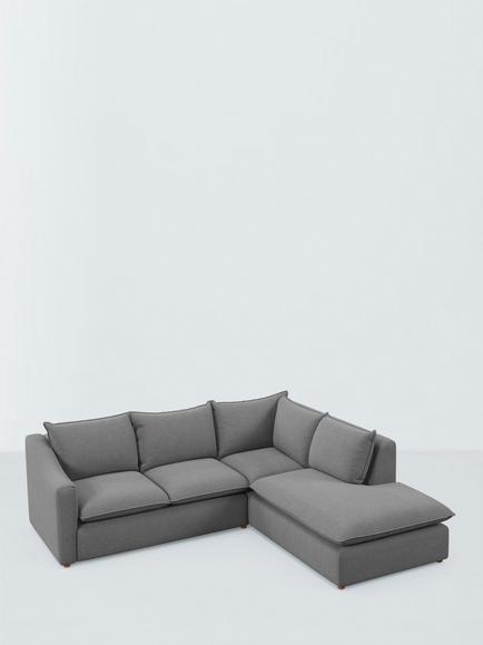 John Lewis Ashbourne Large 4 Seater RHF Corner Chaise End Sofa, 
