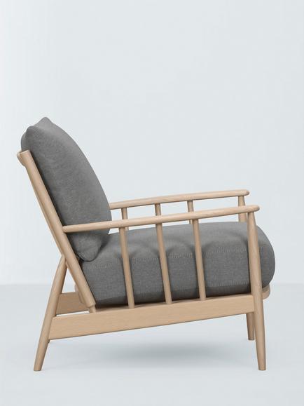 John Lewis Cookham Armchair, Light Leg - view 2, 